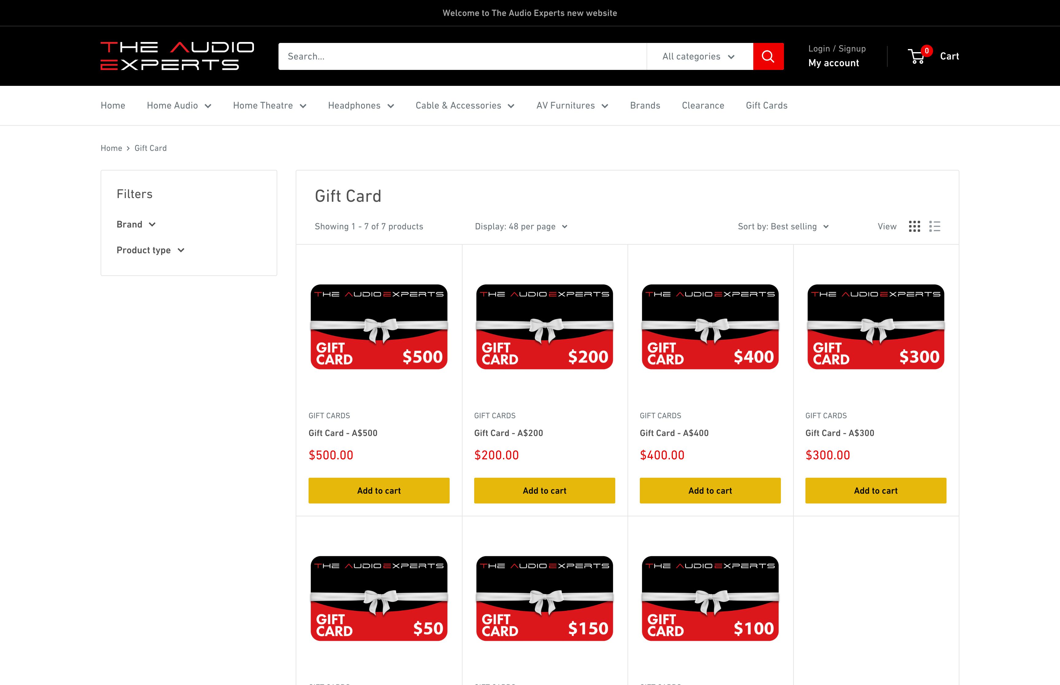 The Audio Experts - Efficient website migration and custom development screenshot 2