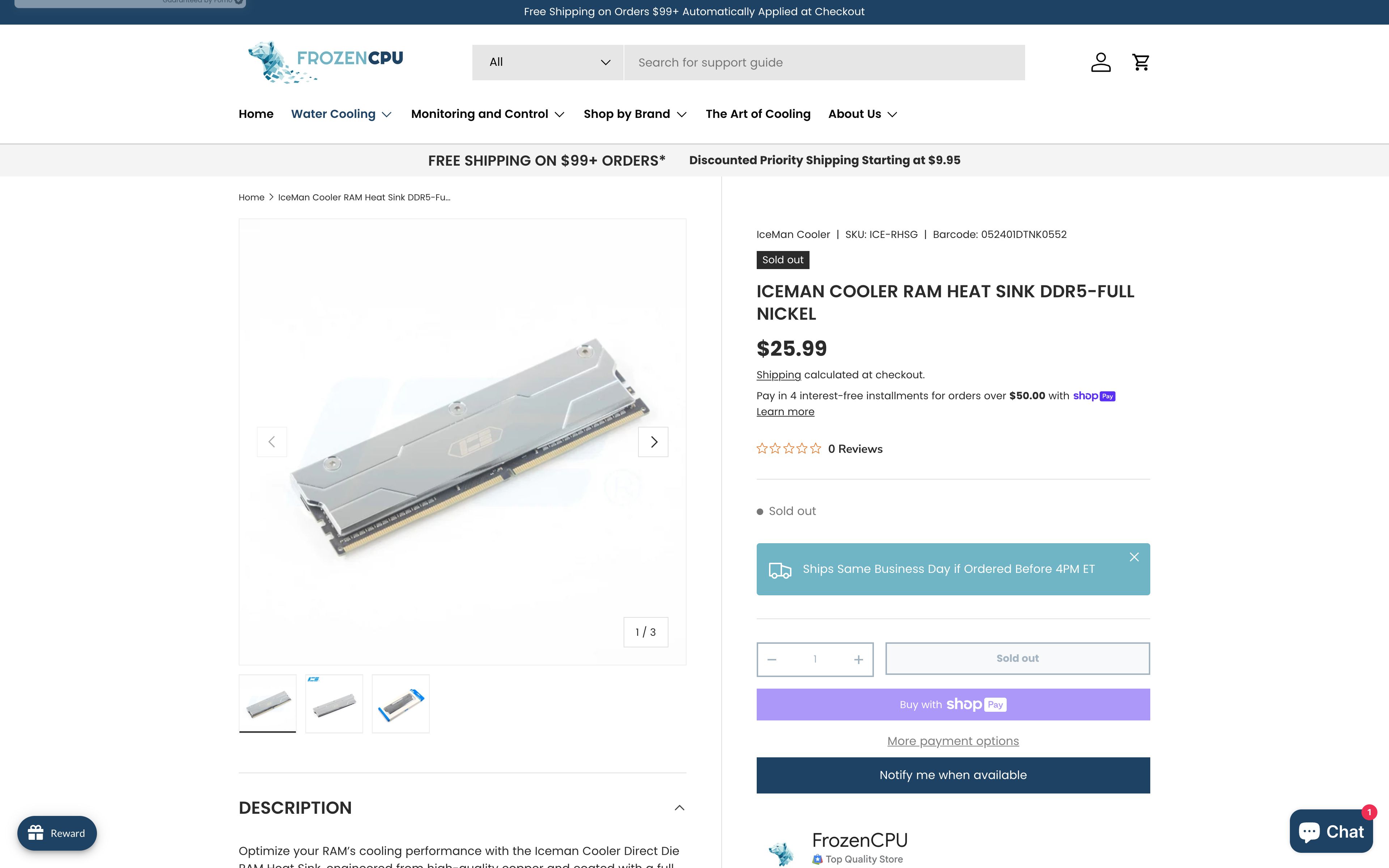 FrozenCPU Website development screenshot 3