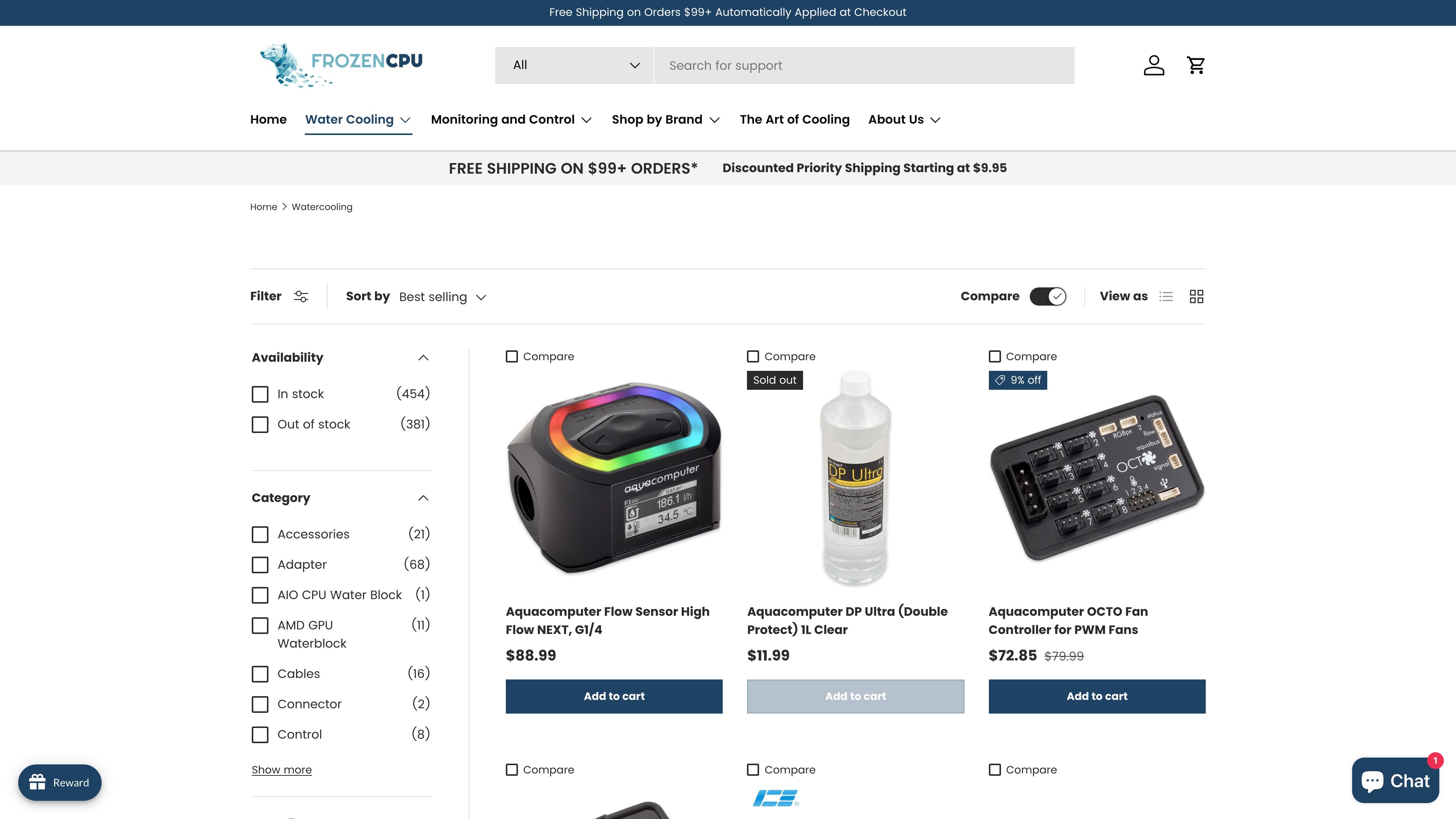 FrozenCPU Website development screenshot 2