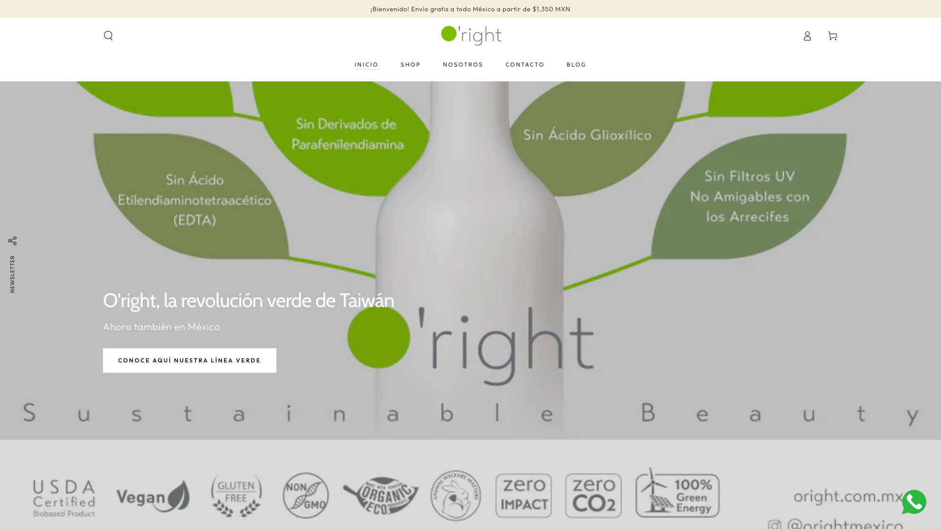 Nueva tienda y lanzamiento de O'Right México
