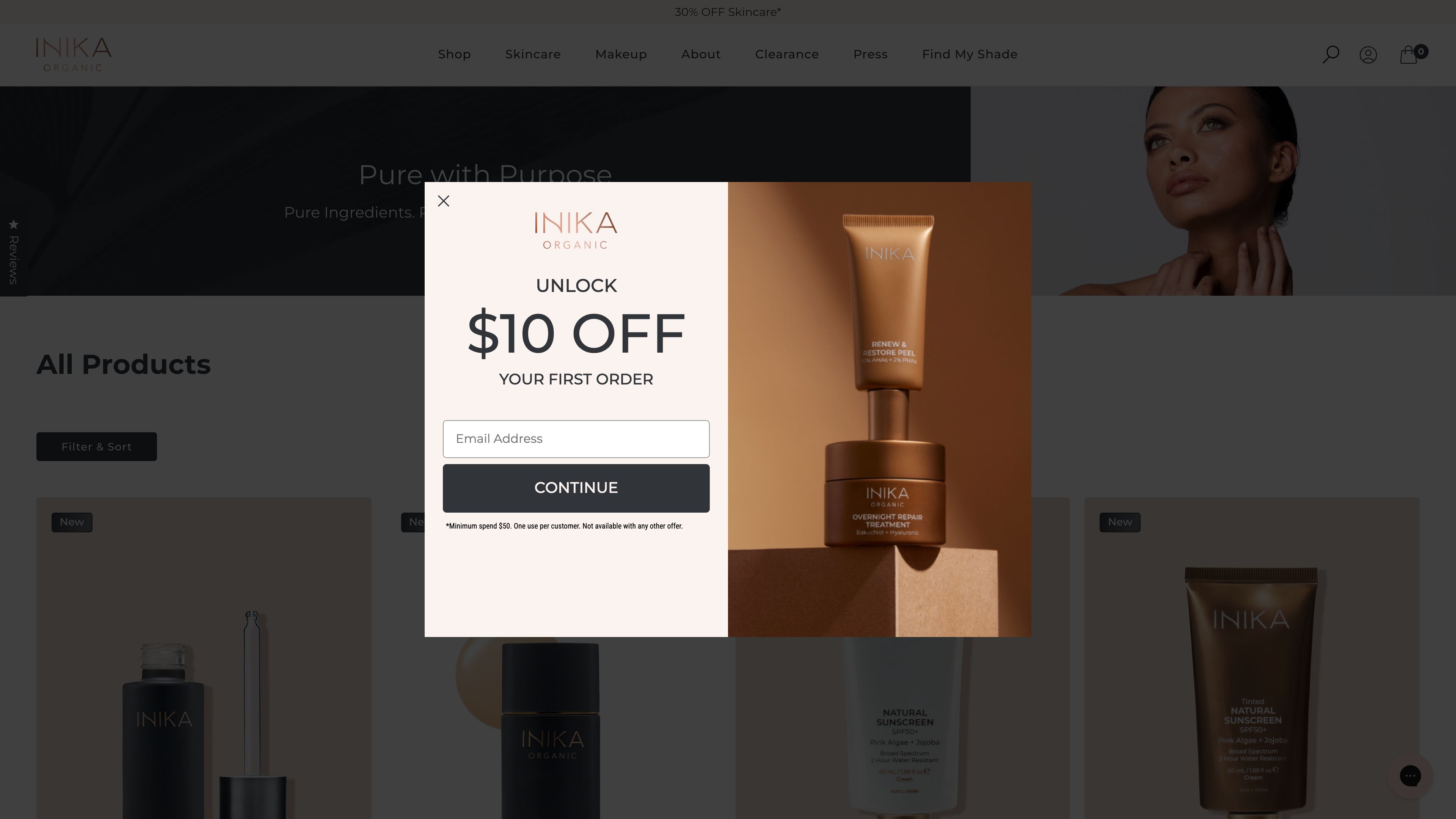 Inika Organic screenshot