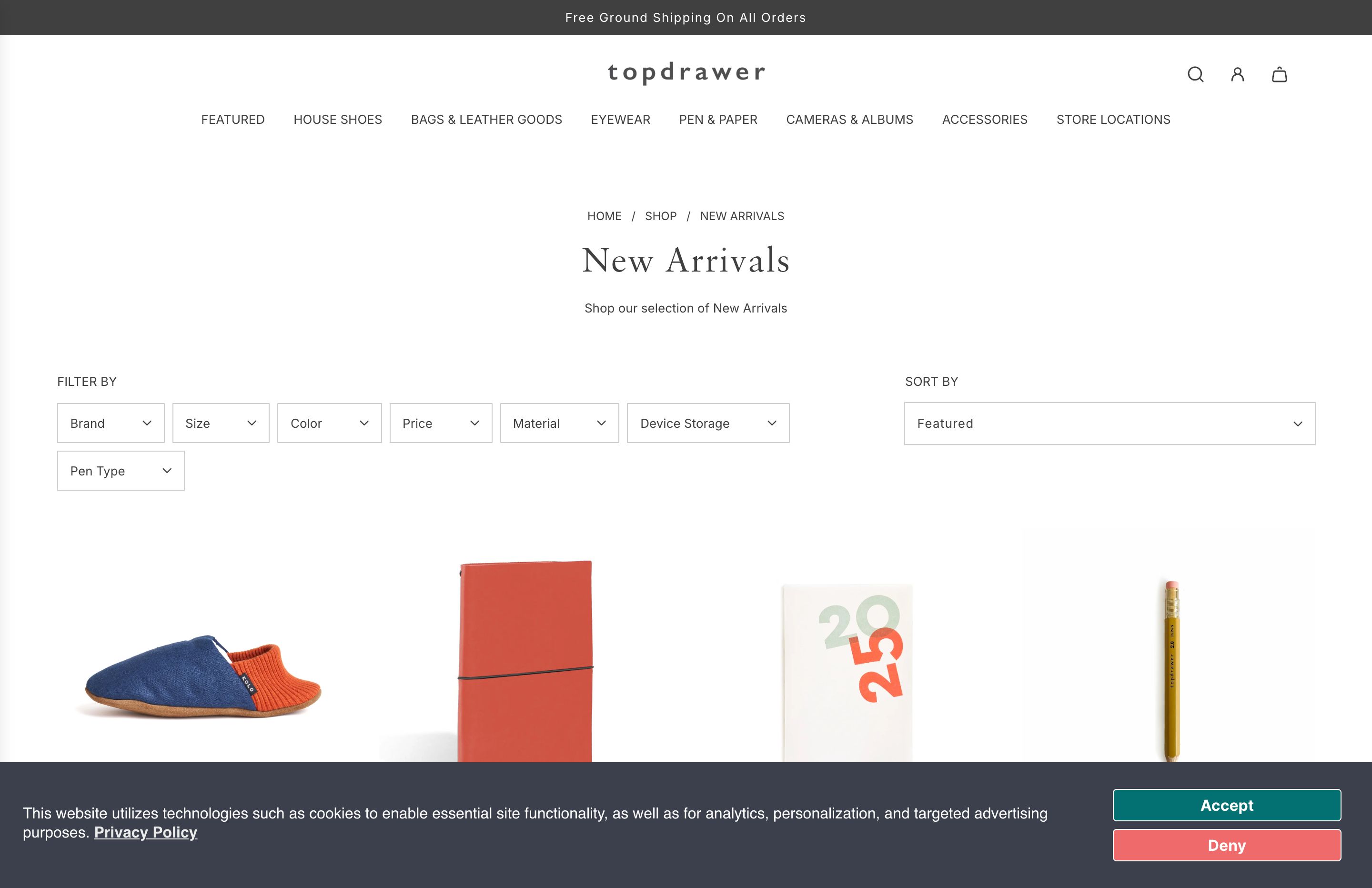 Top Drawer screenshot