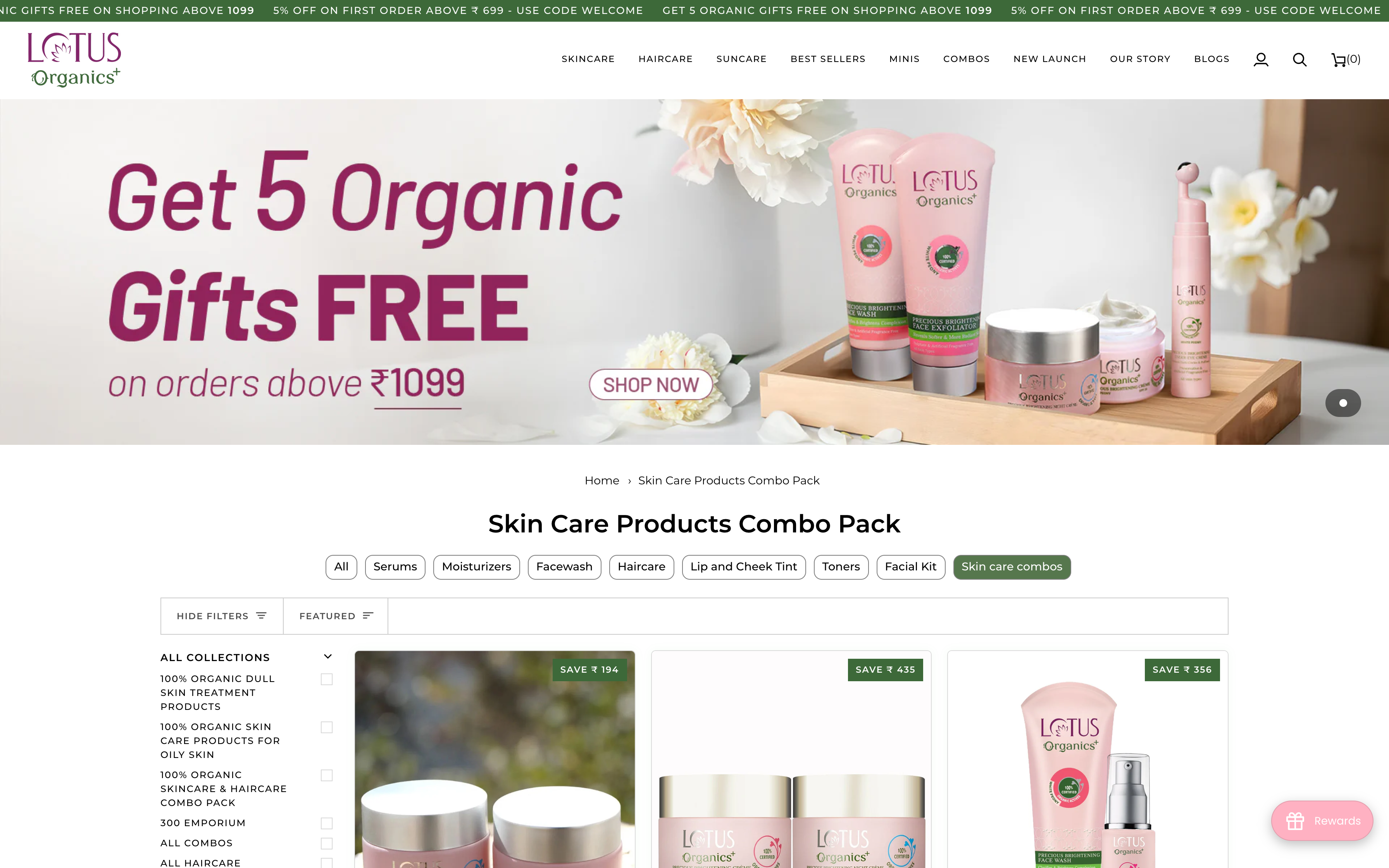 Lotusorganics.com-India's leading Organic Personal Care brand screenshot