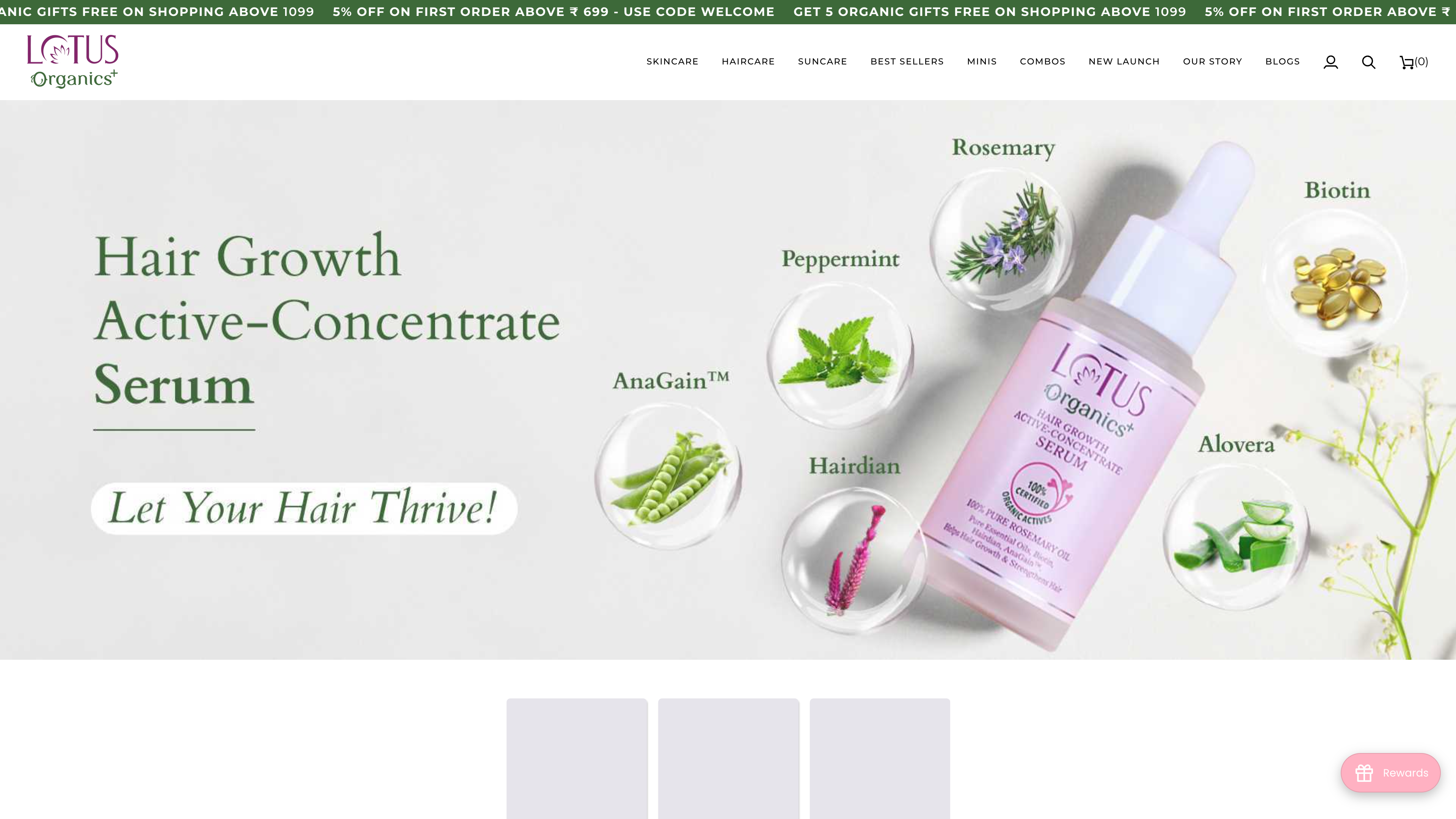 Lotusorganics.com-India's leading Organic Personal Care brand screenshot 2