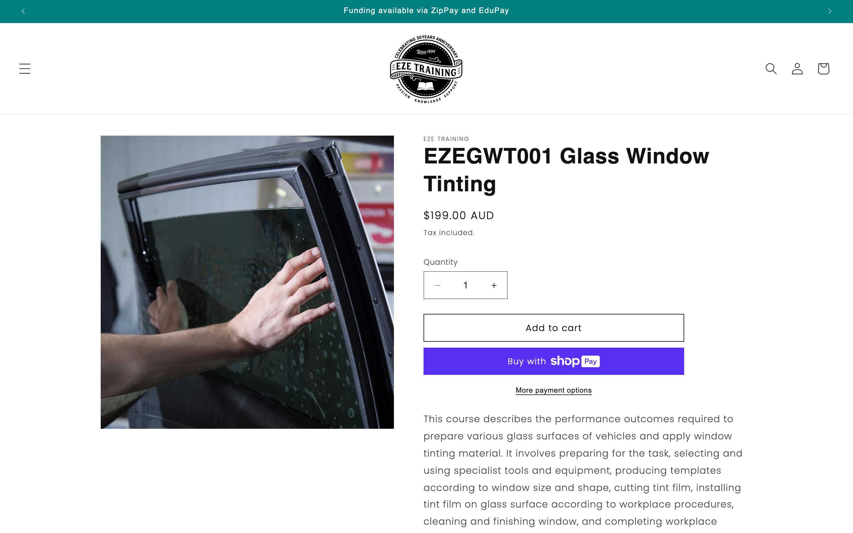 Eze Training, Courses, migration from WordPress screenshot 6