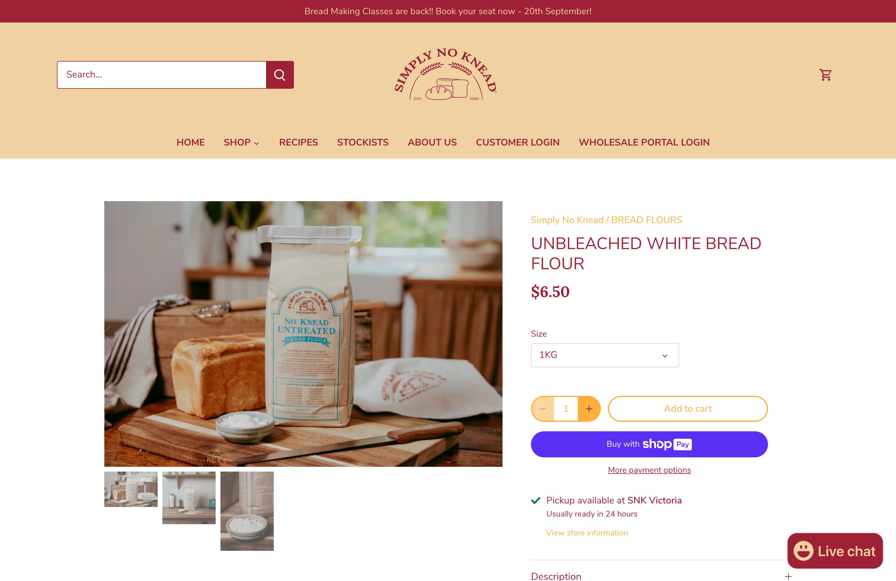 Simply No Knead Shopify Store Set Up Australia  screenshot 3