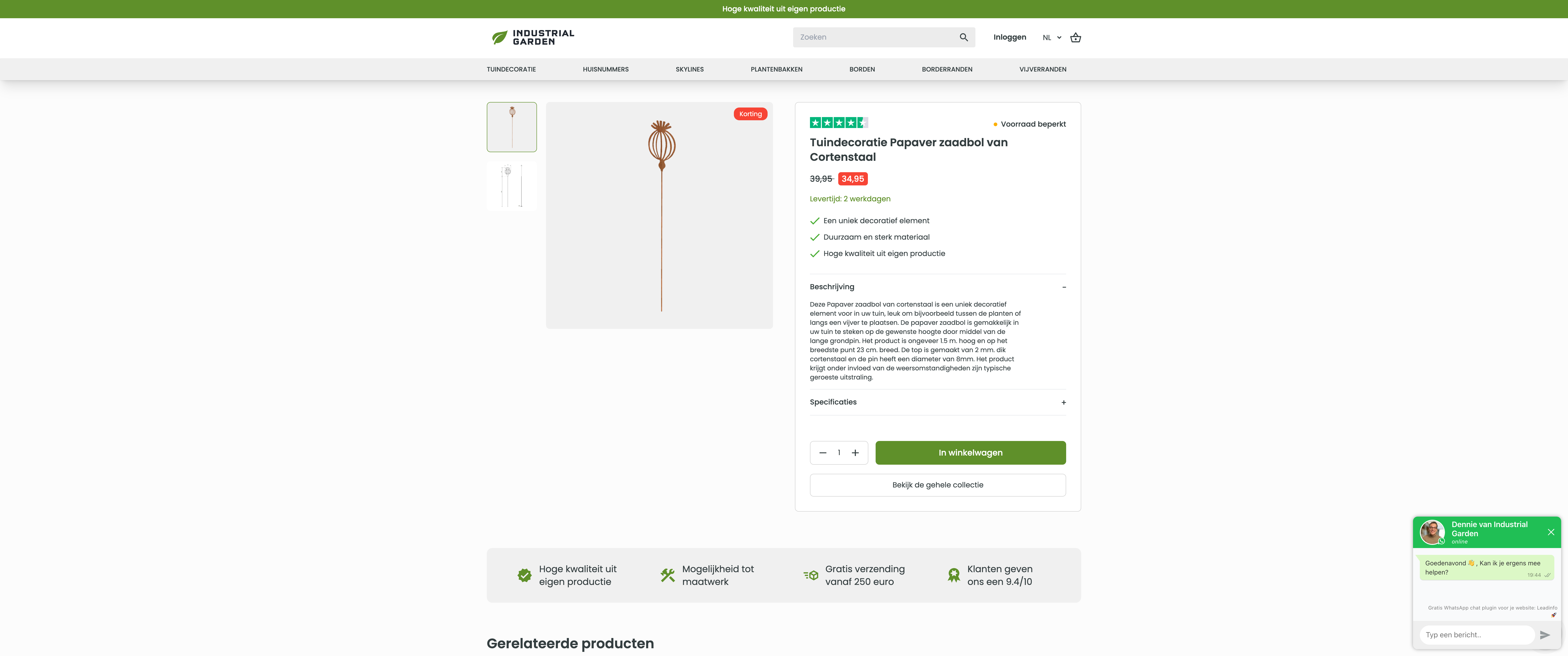 Design, development and online marketing for Industrial Garden screenshot 5