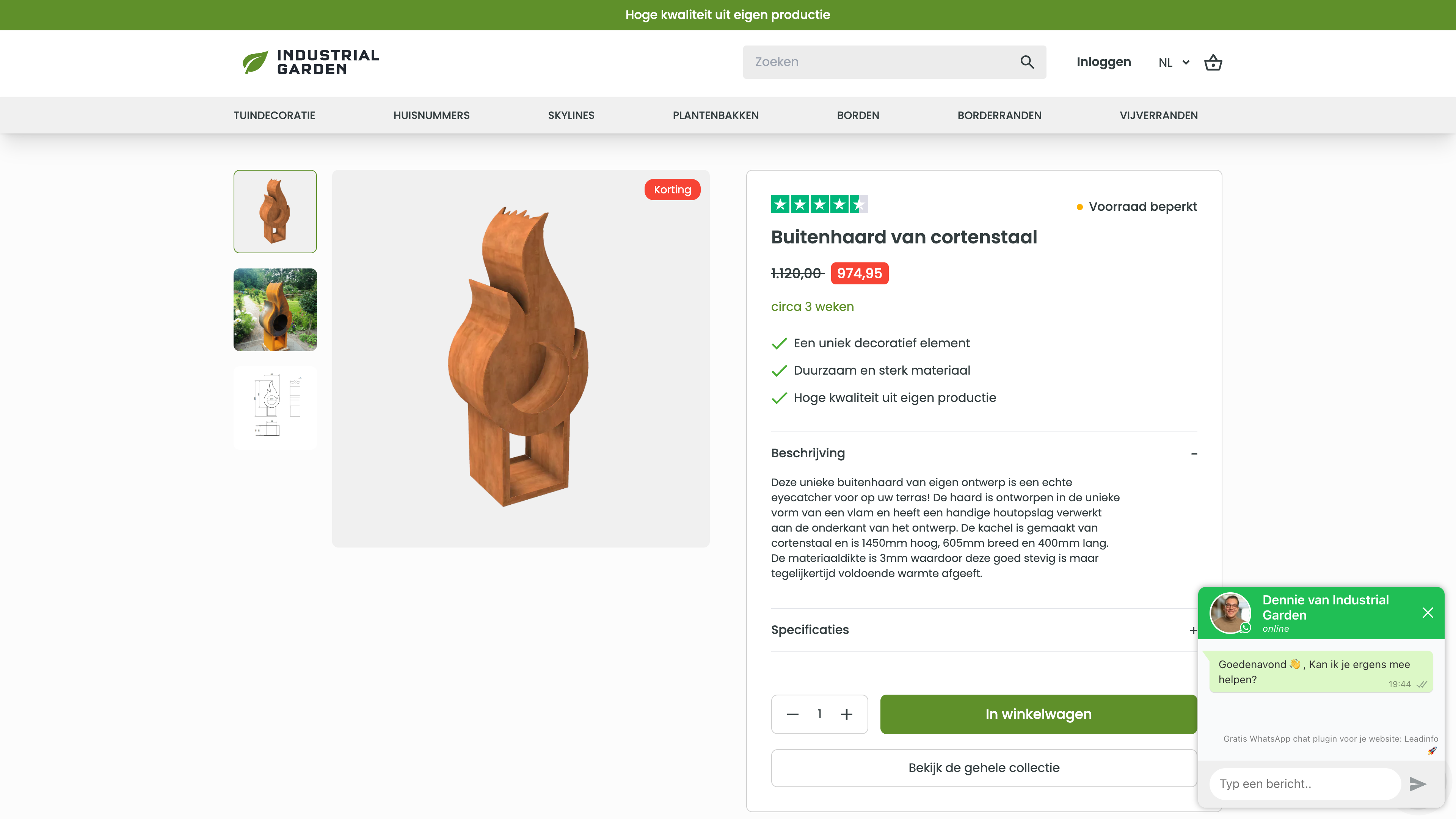 Design, development and online marketing for Industrial Garden screenshot 6