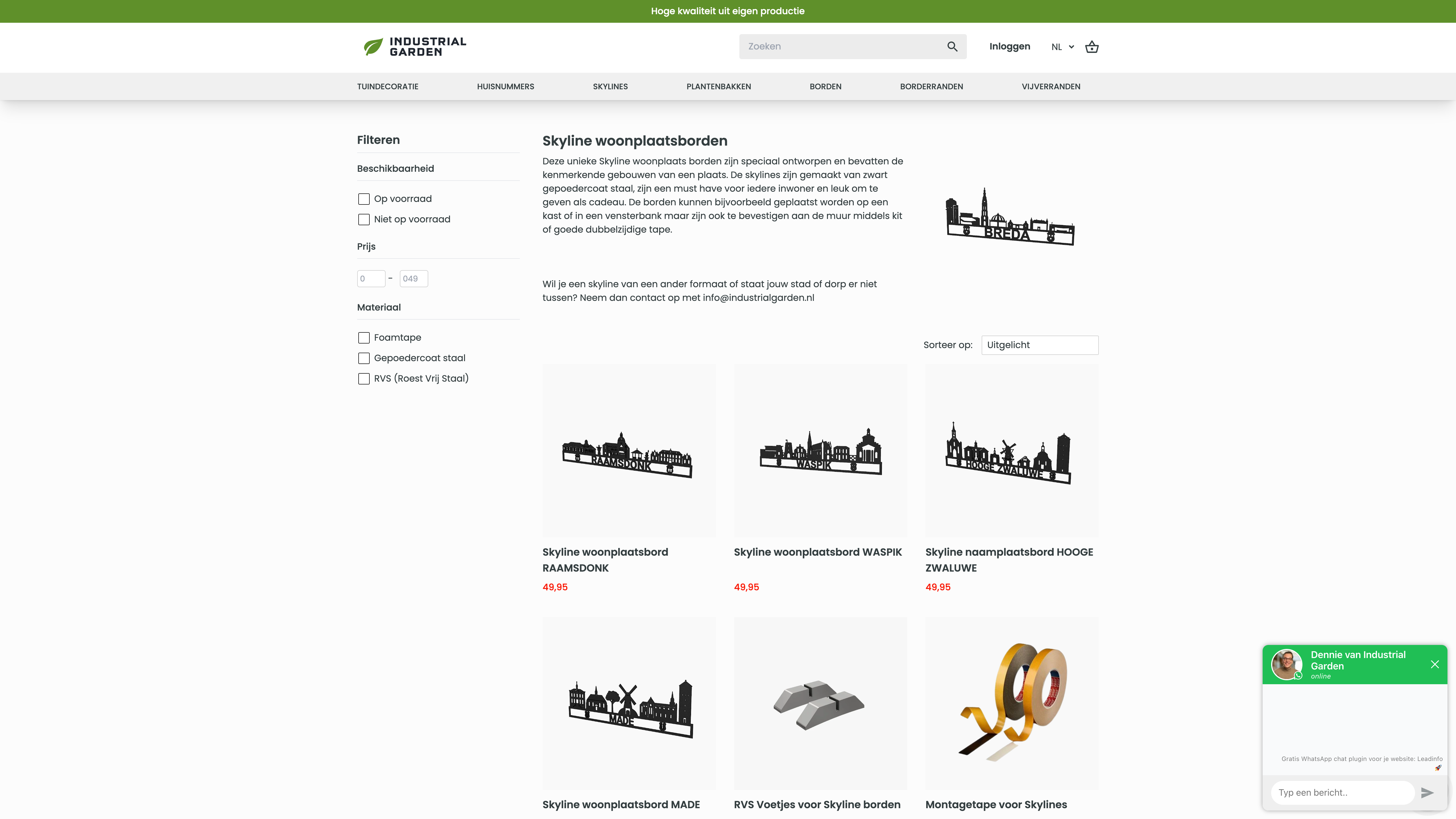 Design, development and online marketing for Industrial Garden screenshot 3