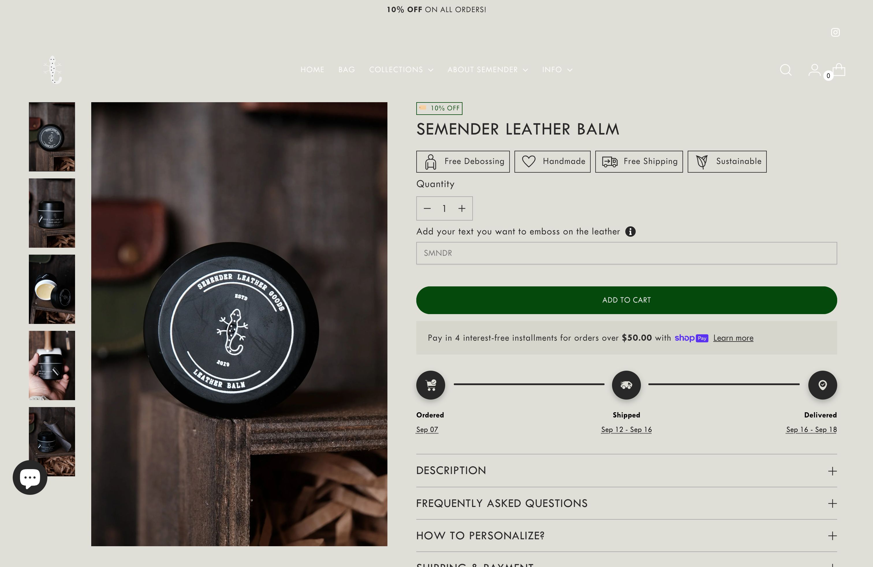 Semender Leather USA screenshot 4