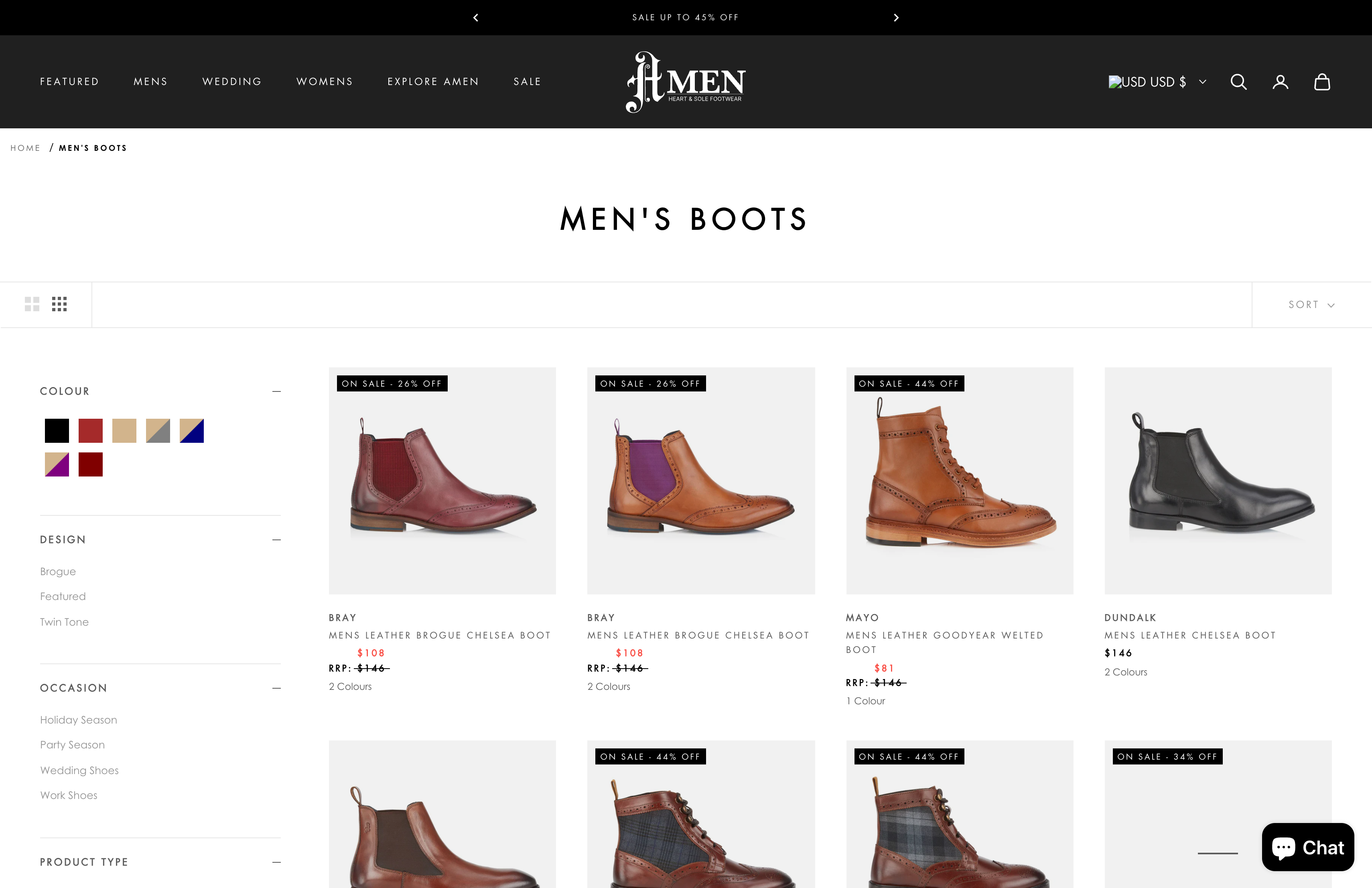 Amen Shoes UK screenshot 2