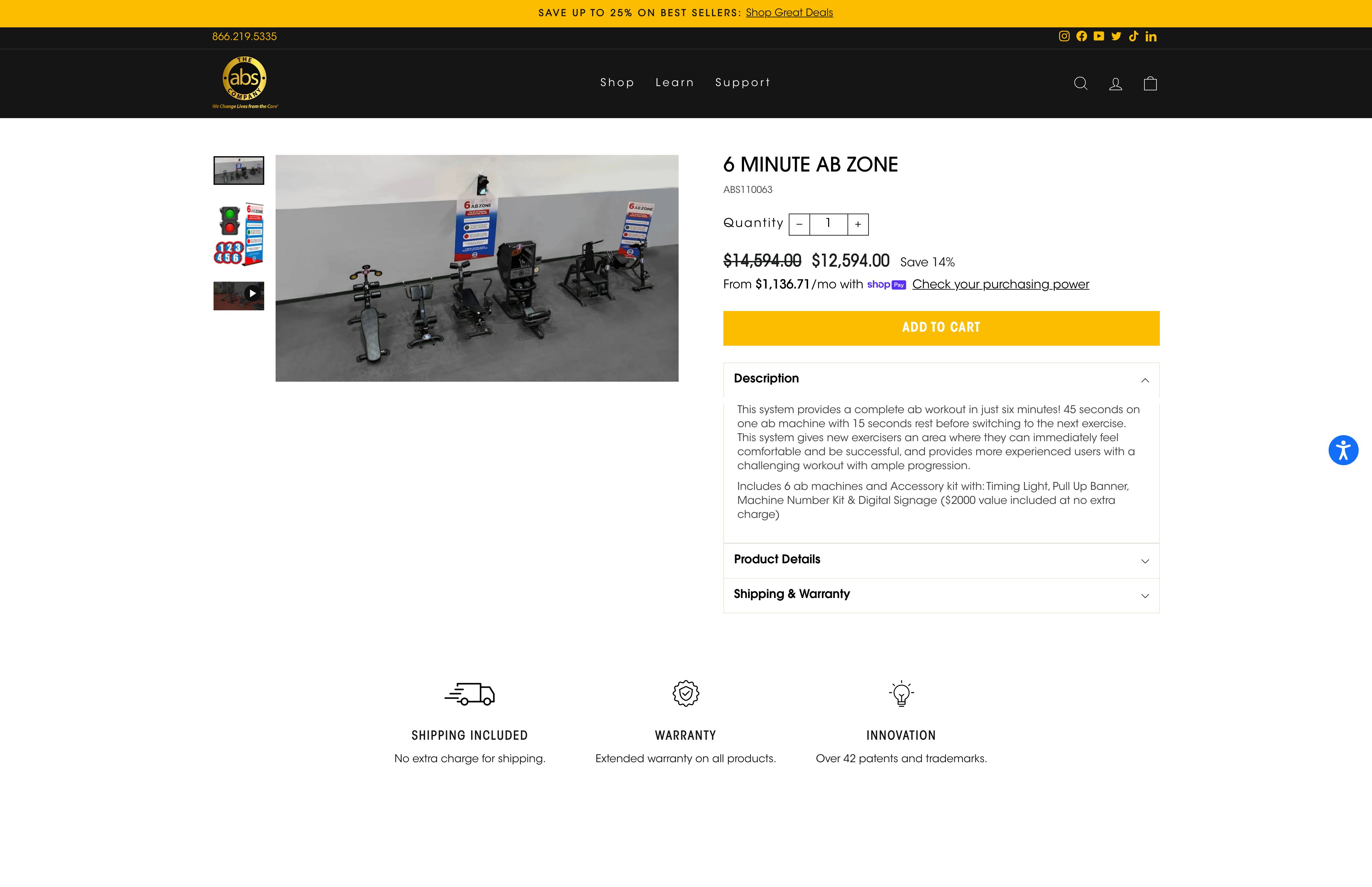 The Abs Company - Global Fitness Product Brand screenshot 3