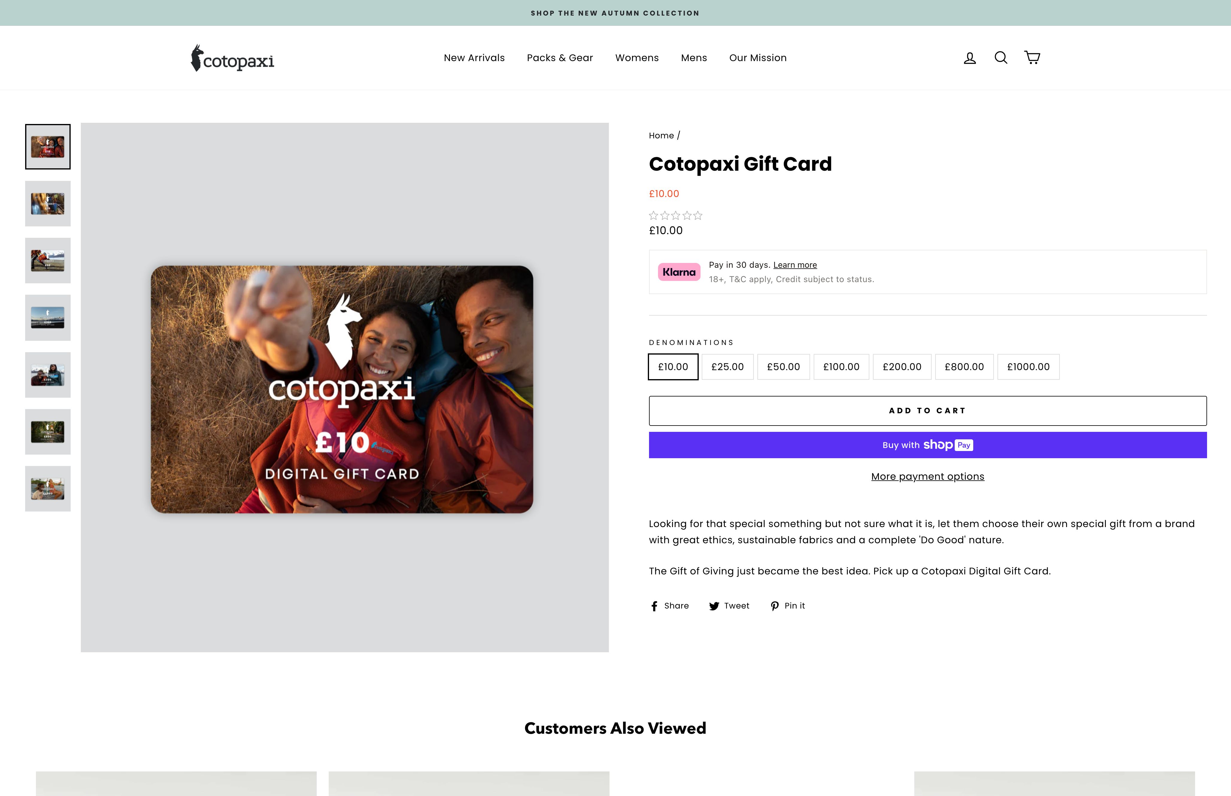 Cotopaxi UK screenshot 3