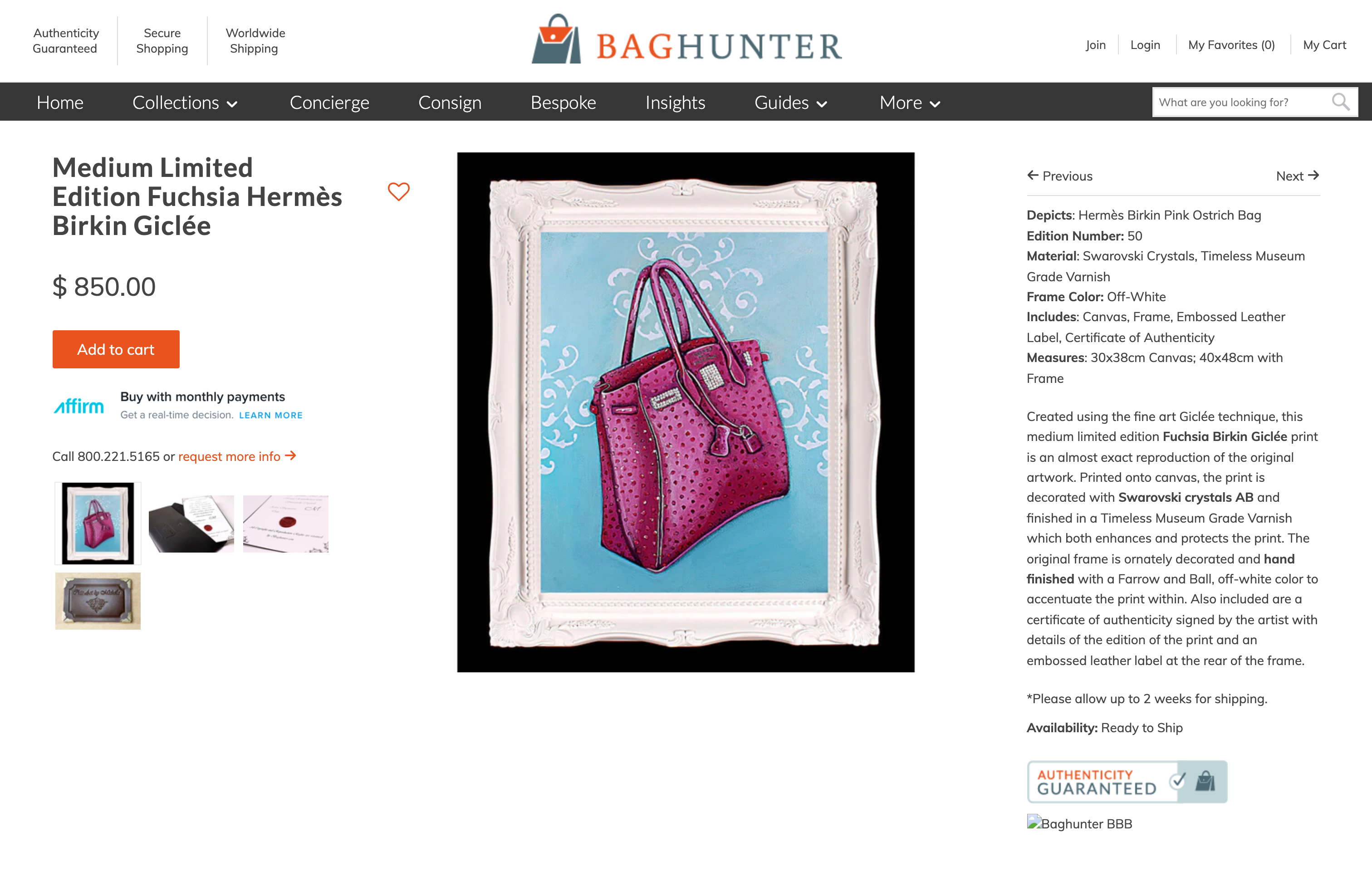 baghunter.com screenshot 5