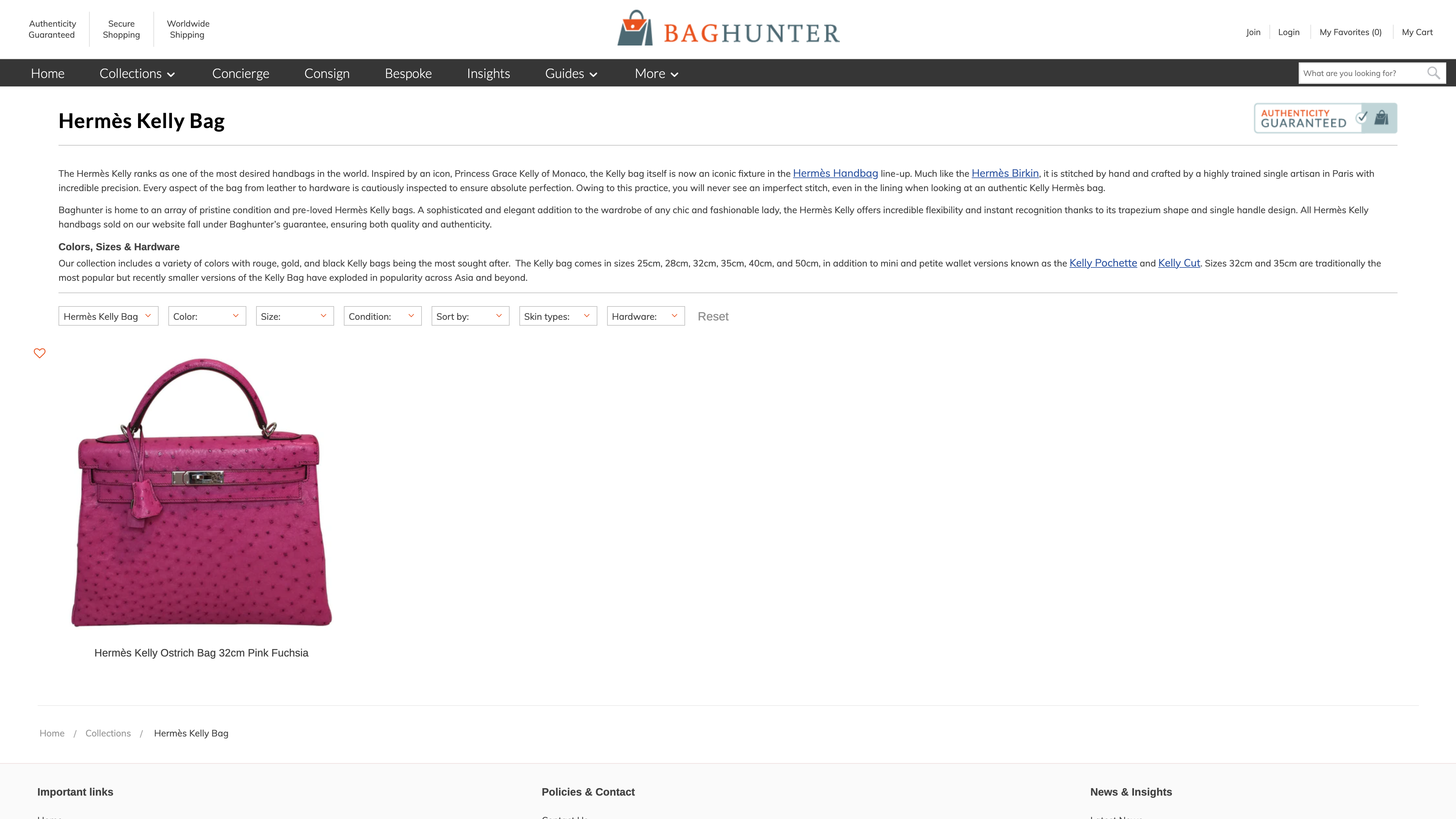 baghunter.com screenshot 3