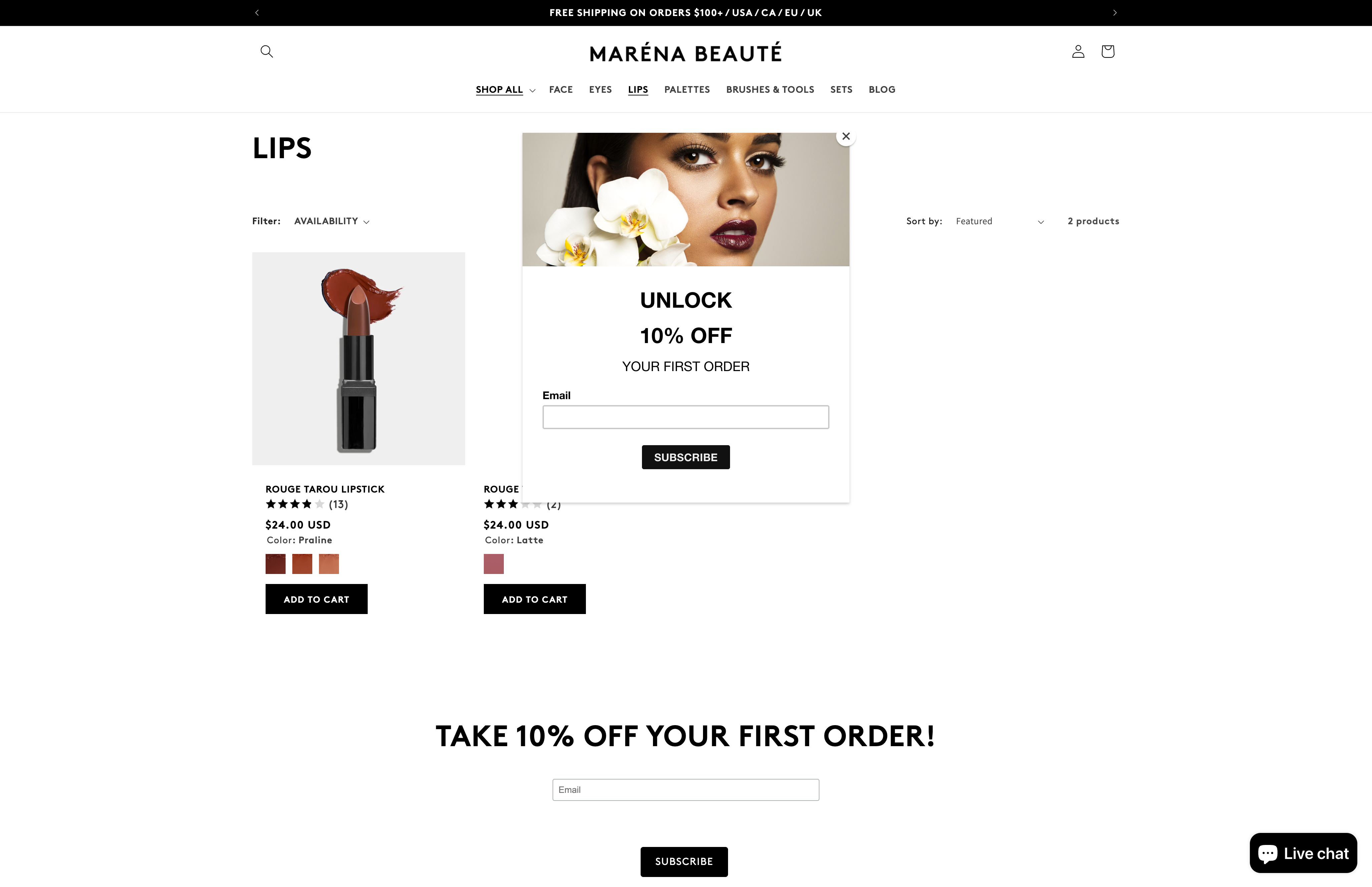 MARÉNA BEAUTÉ screenshot