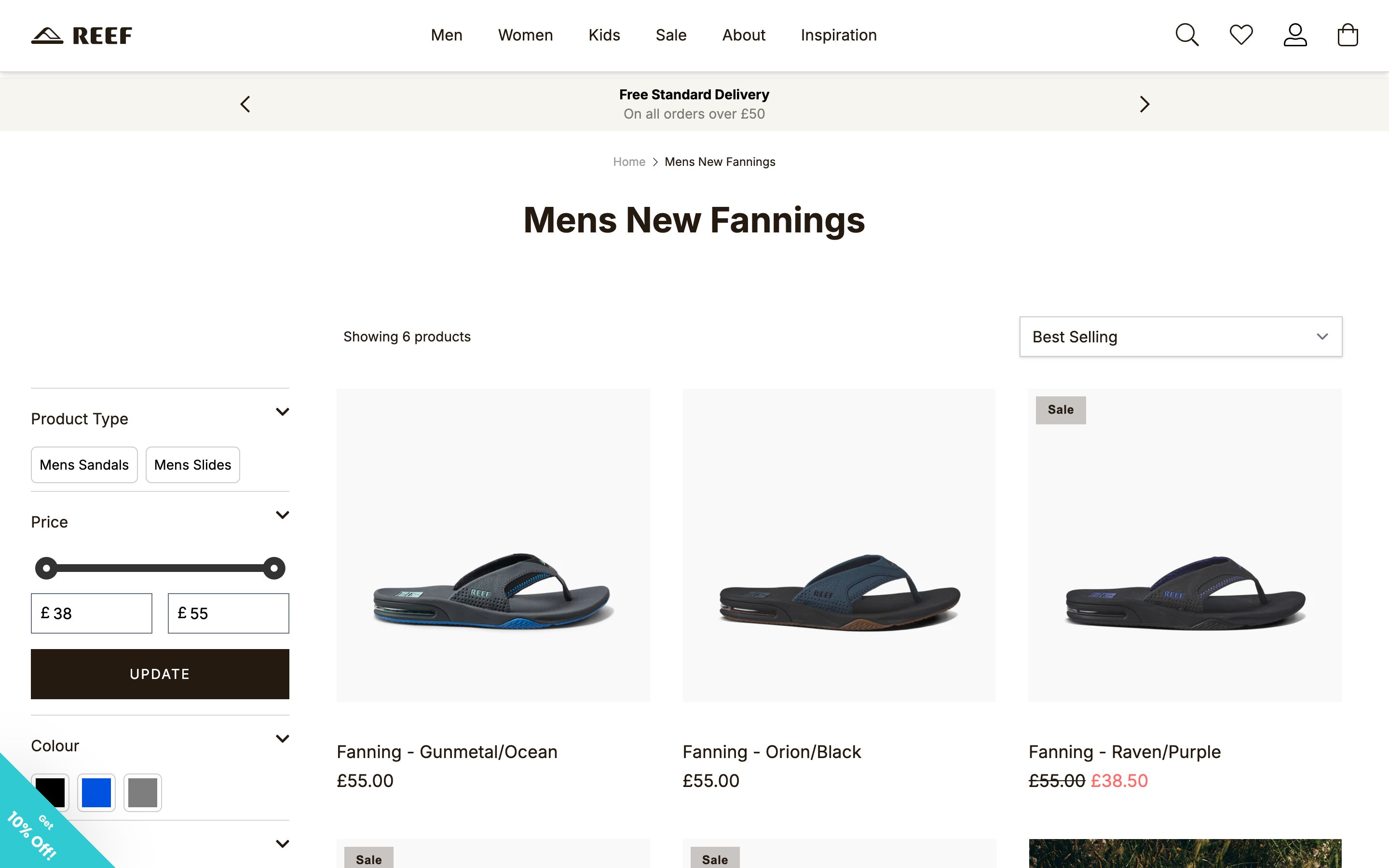 Reef Sandals screenshot 2