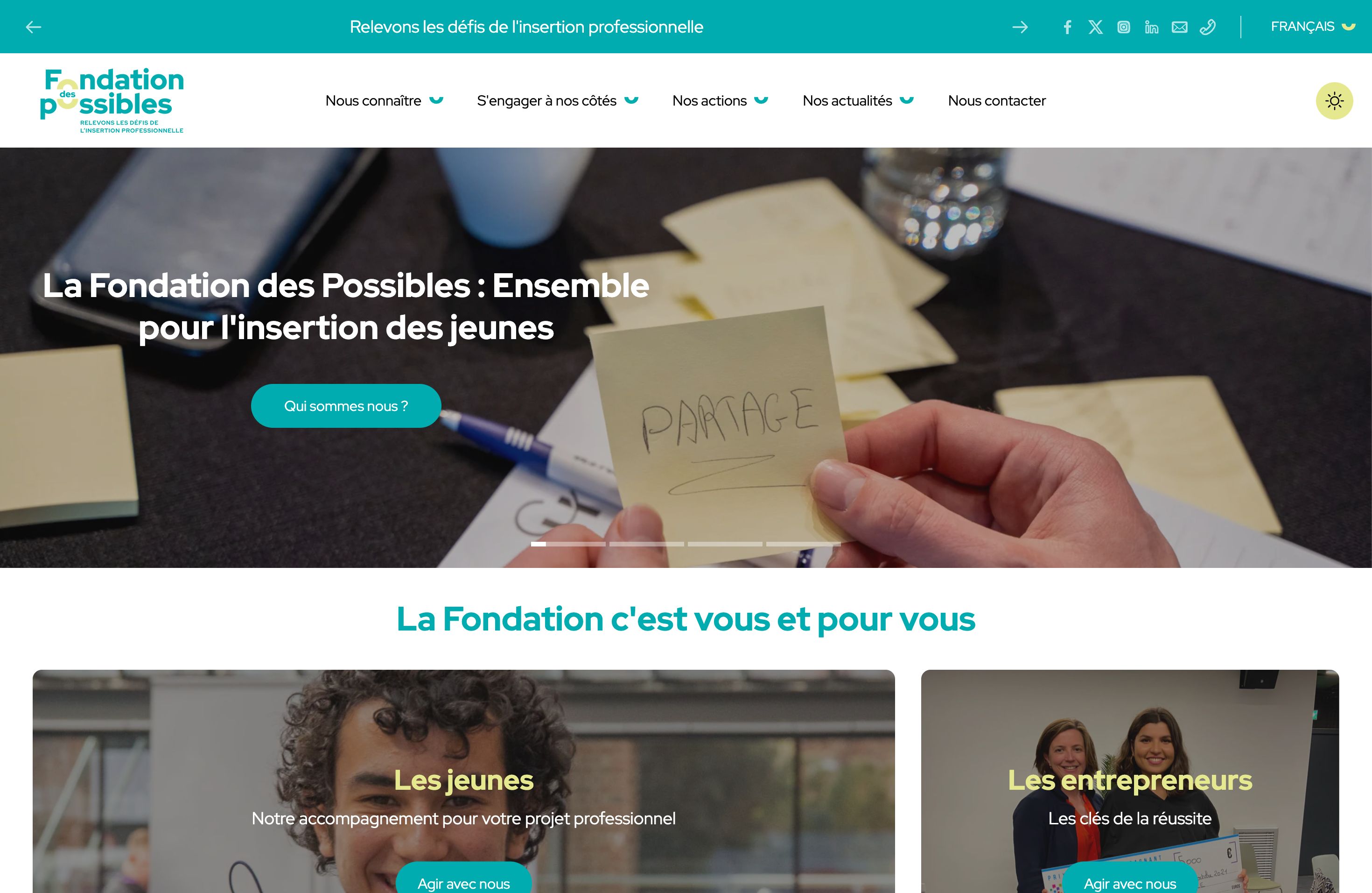 Site vitrine pour une association screenshot