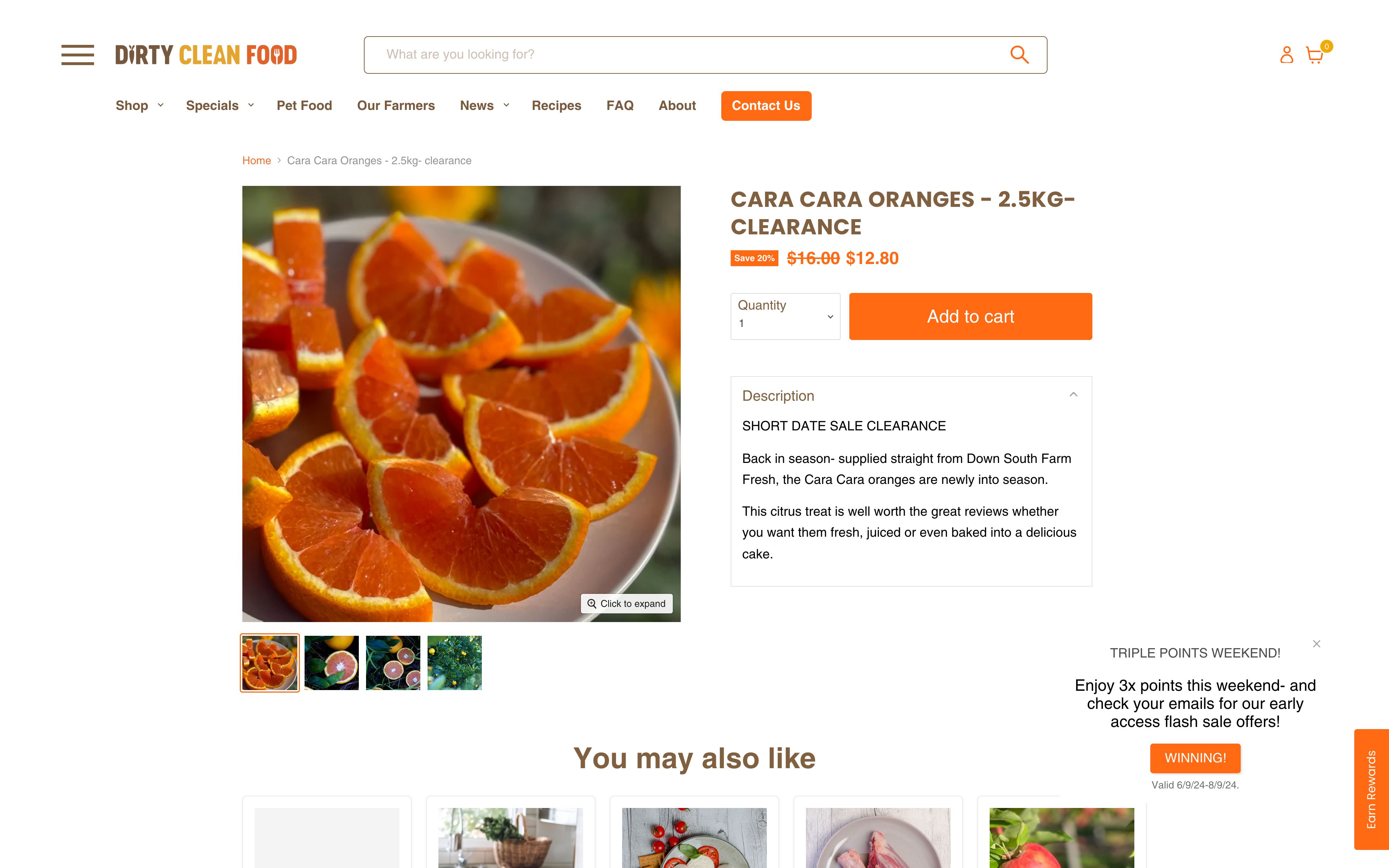 Dirty Clean Food screenshot