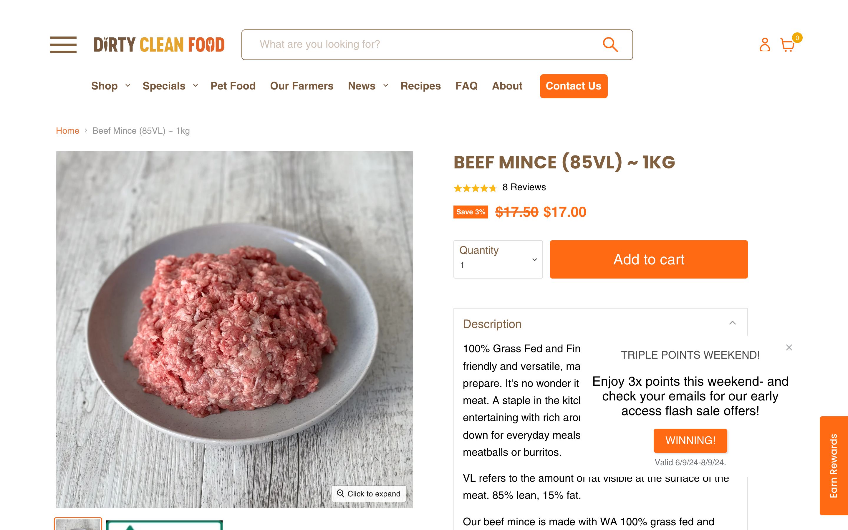 Dirty Clean Food screenshot 2