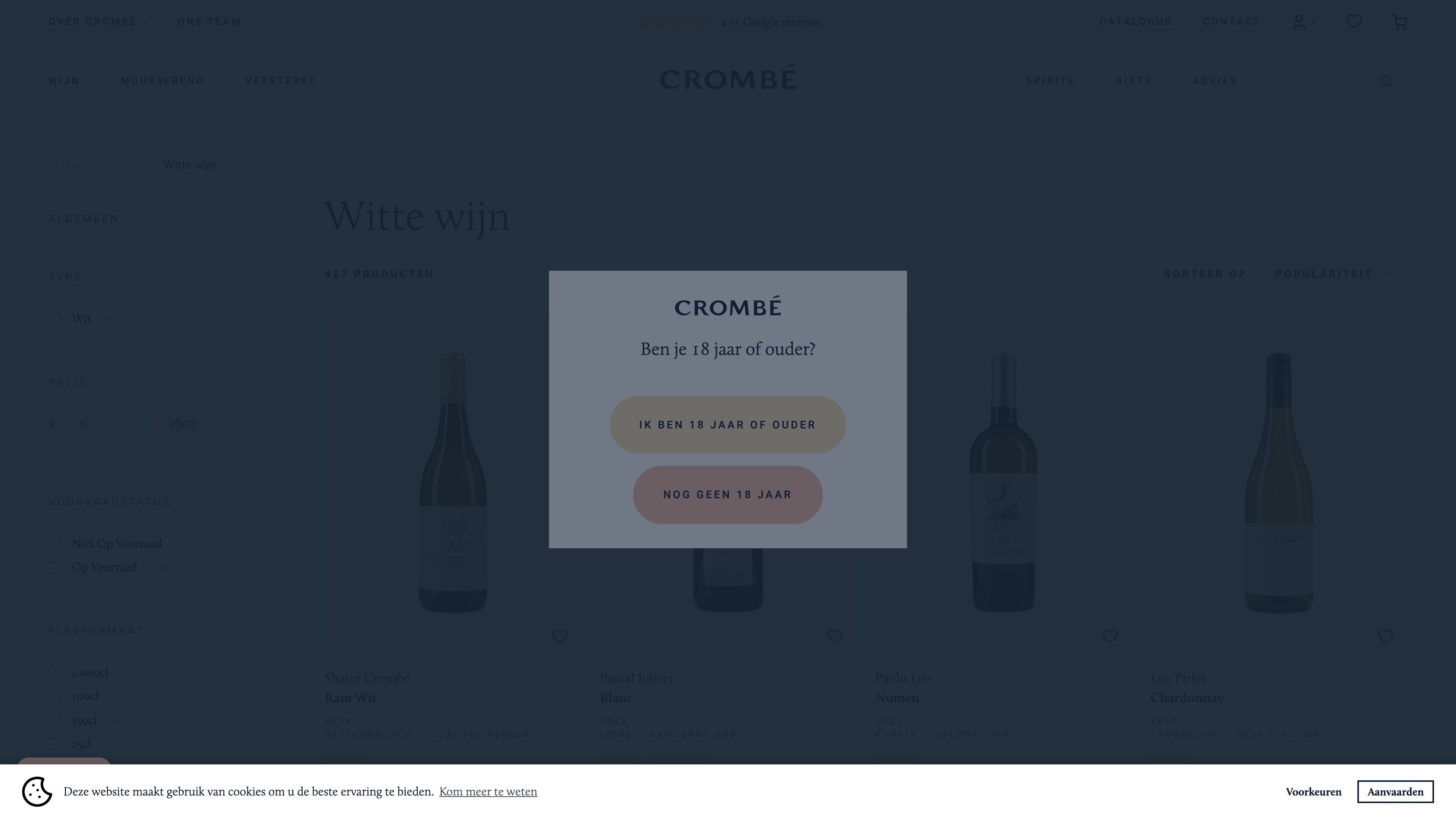 Enhanced Online Presence for Crombé Wines with Shopify Plus