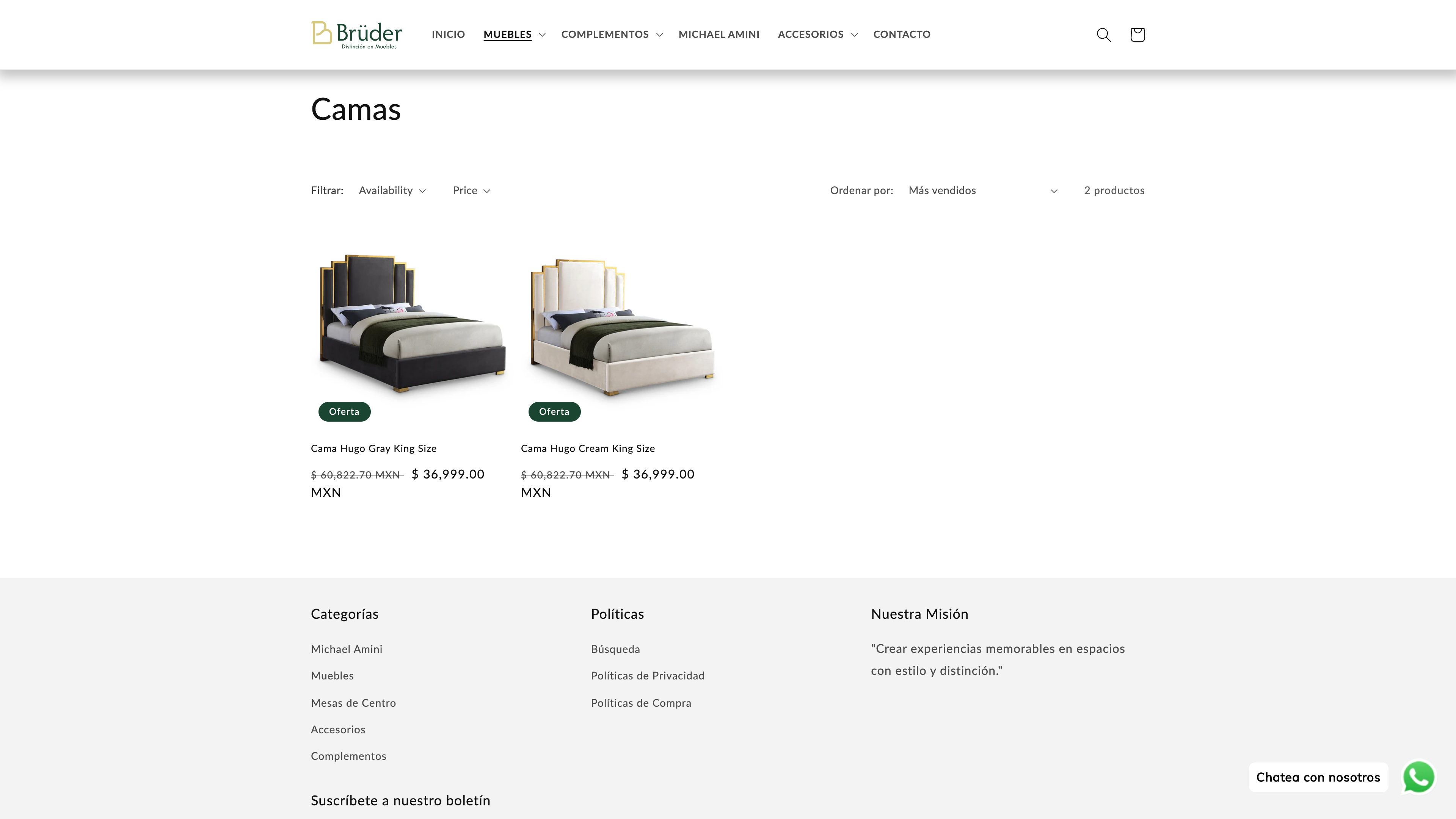 Tienda en linea Bruder Muebles  screenshot 2