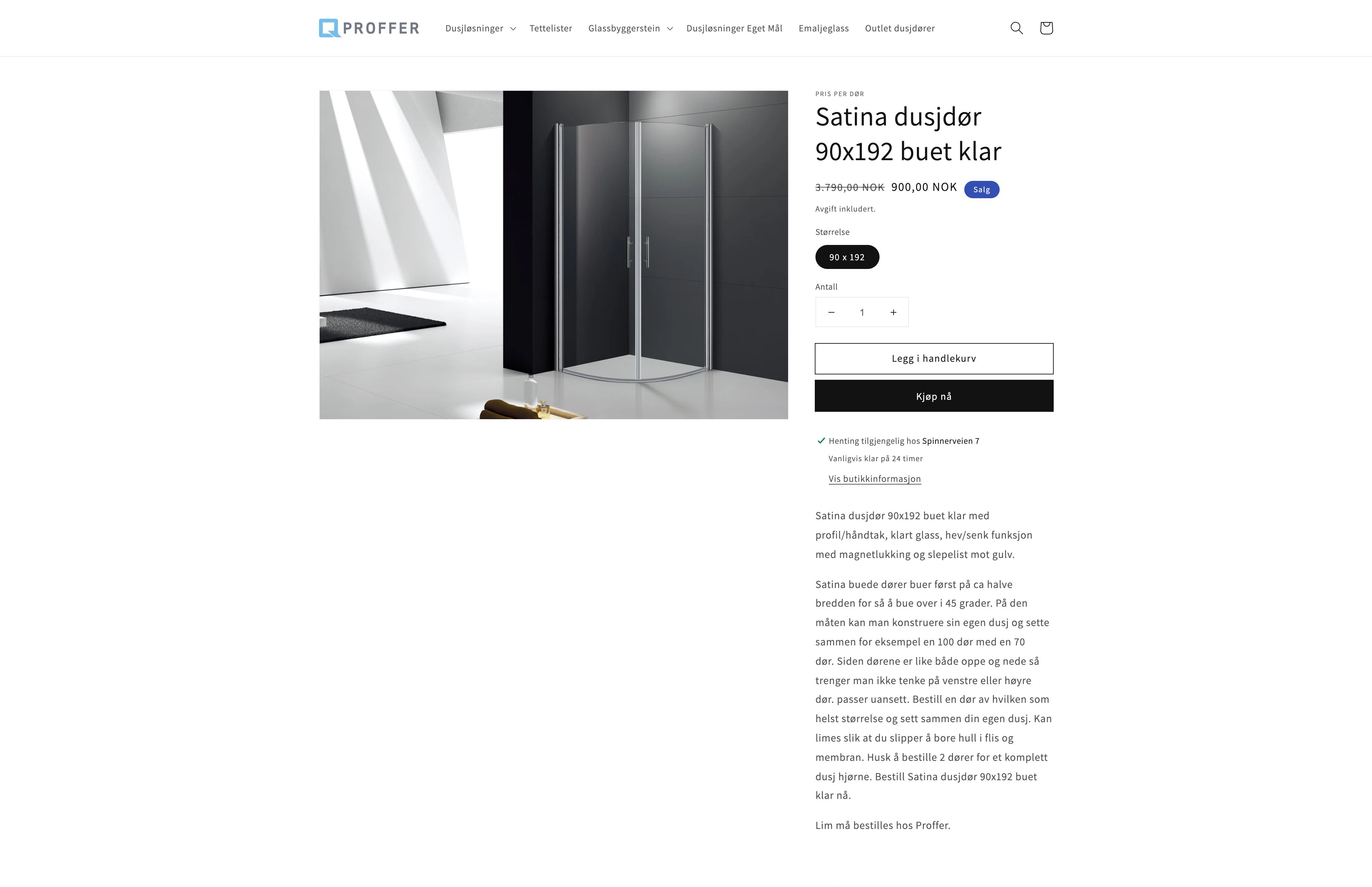 Proffer Glass Engros AS screenshot 4