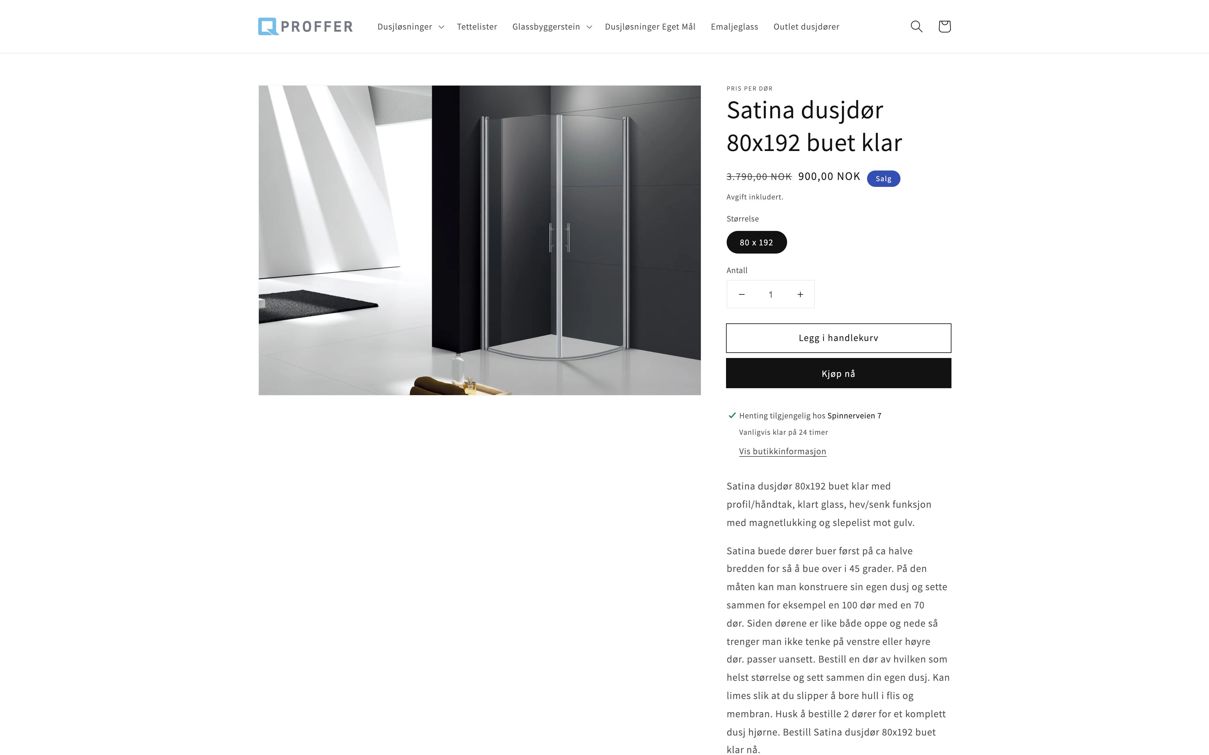 Proffer Glass Engros AS screenshot 6