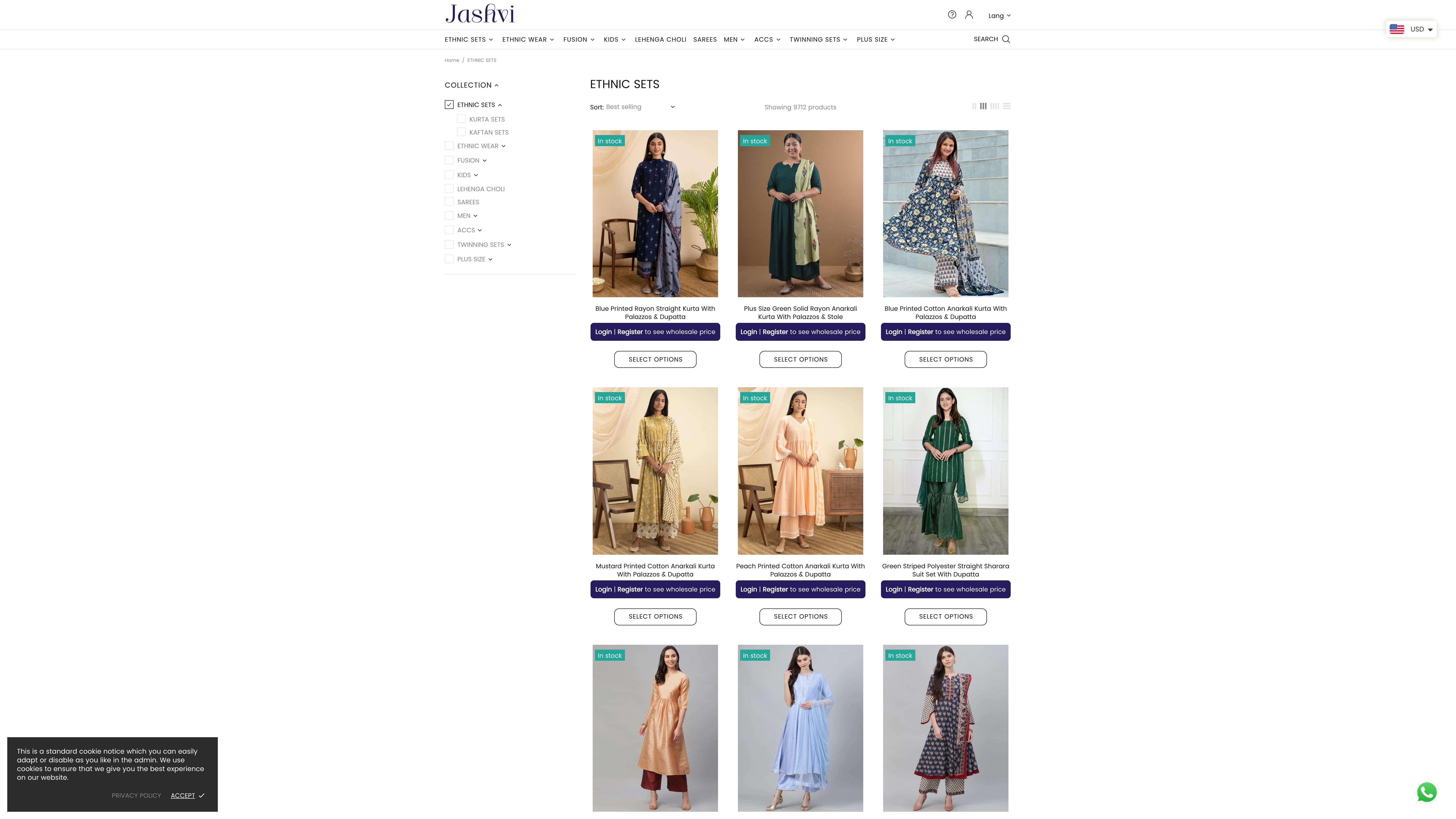 Jashvi Wholesale screenshot