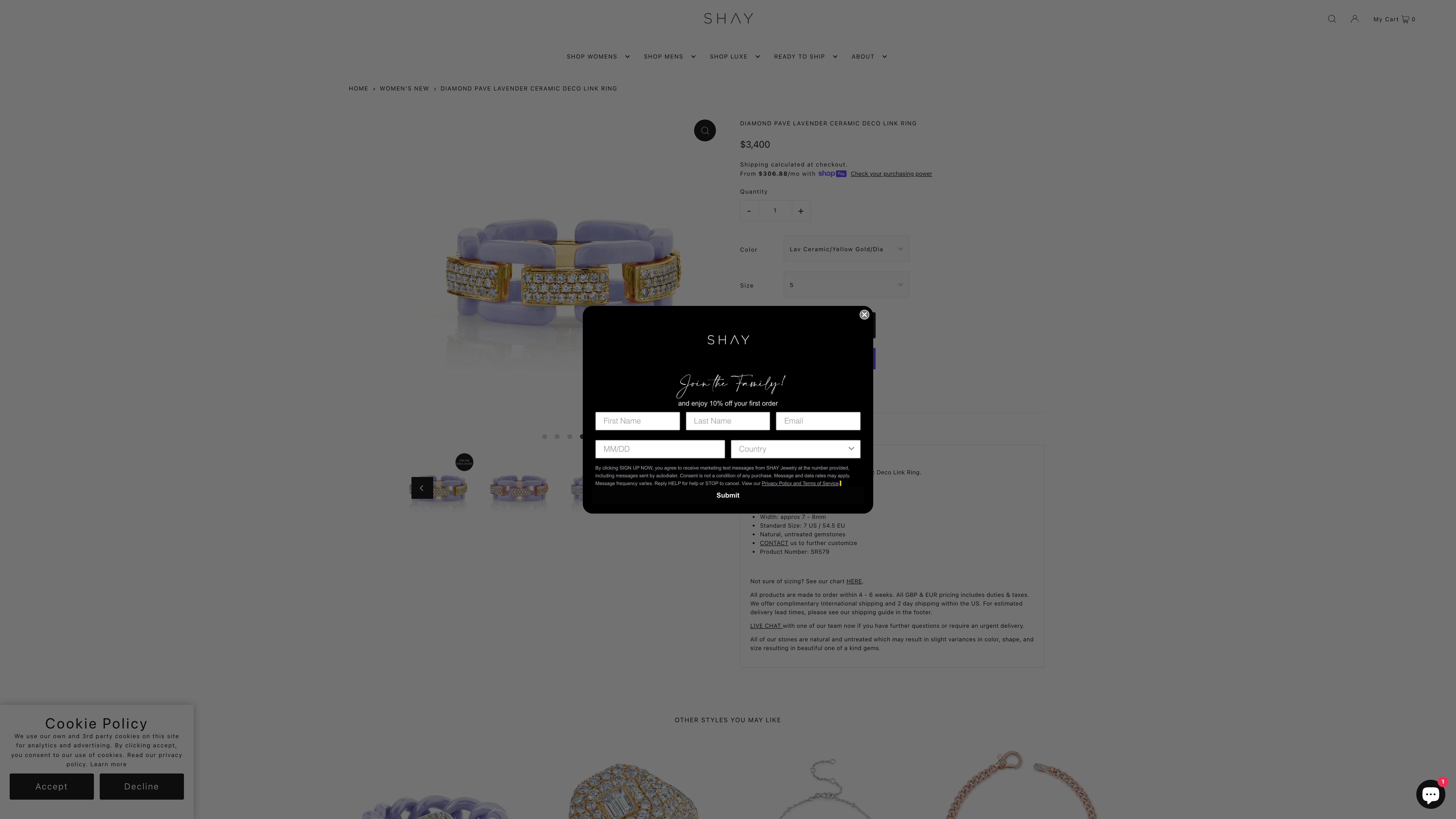 ShayJewelry.com: Unveiling Speed & Custom Elegance screenshot 3