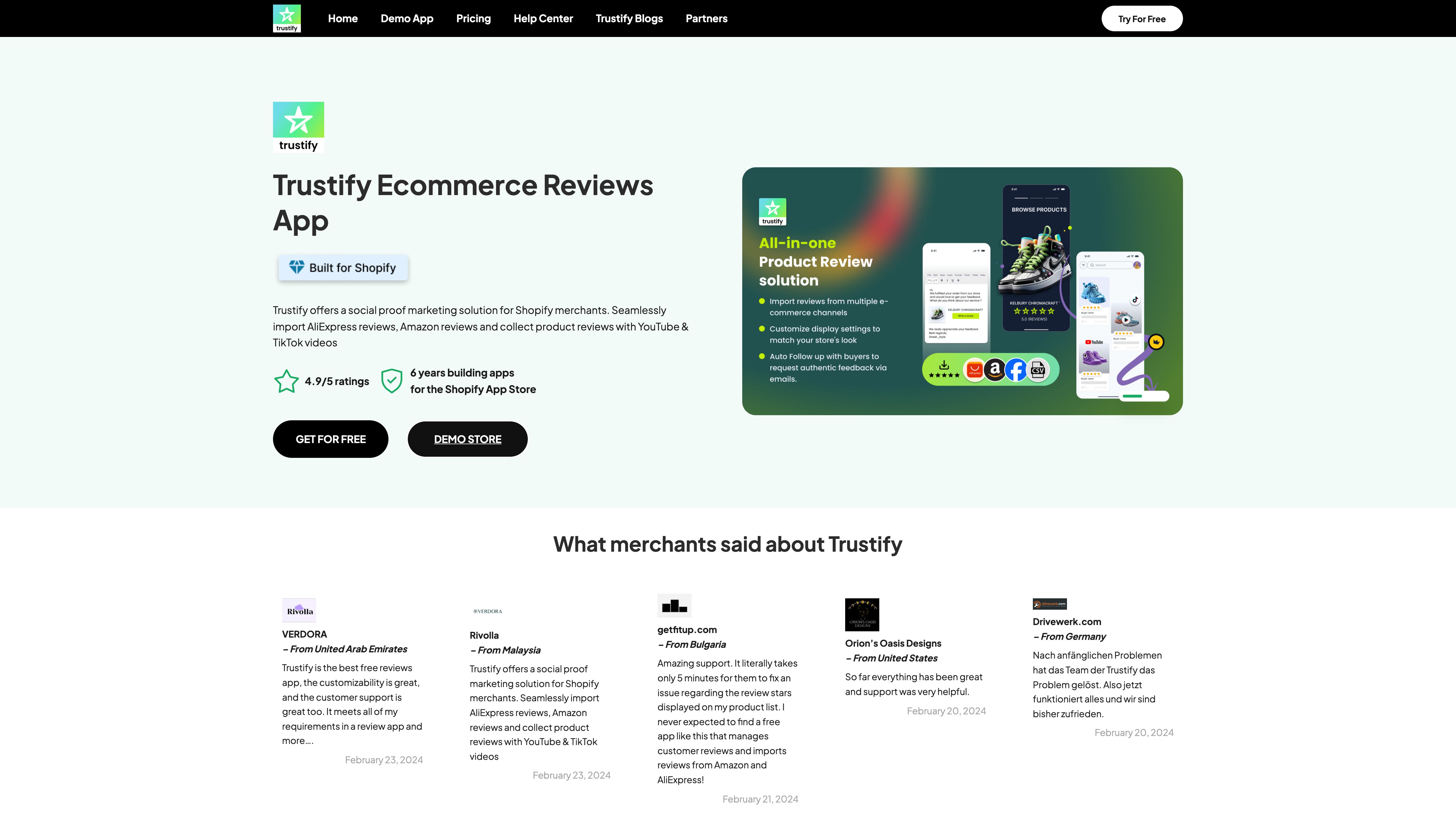 Trustify: Streamlined Importer for Reviews & User-Generated Content