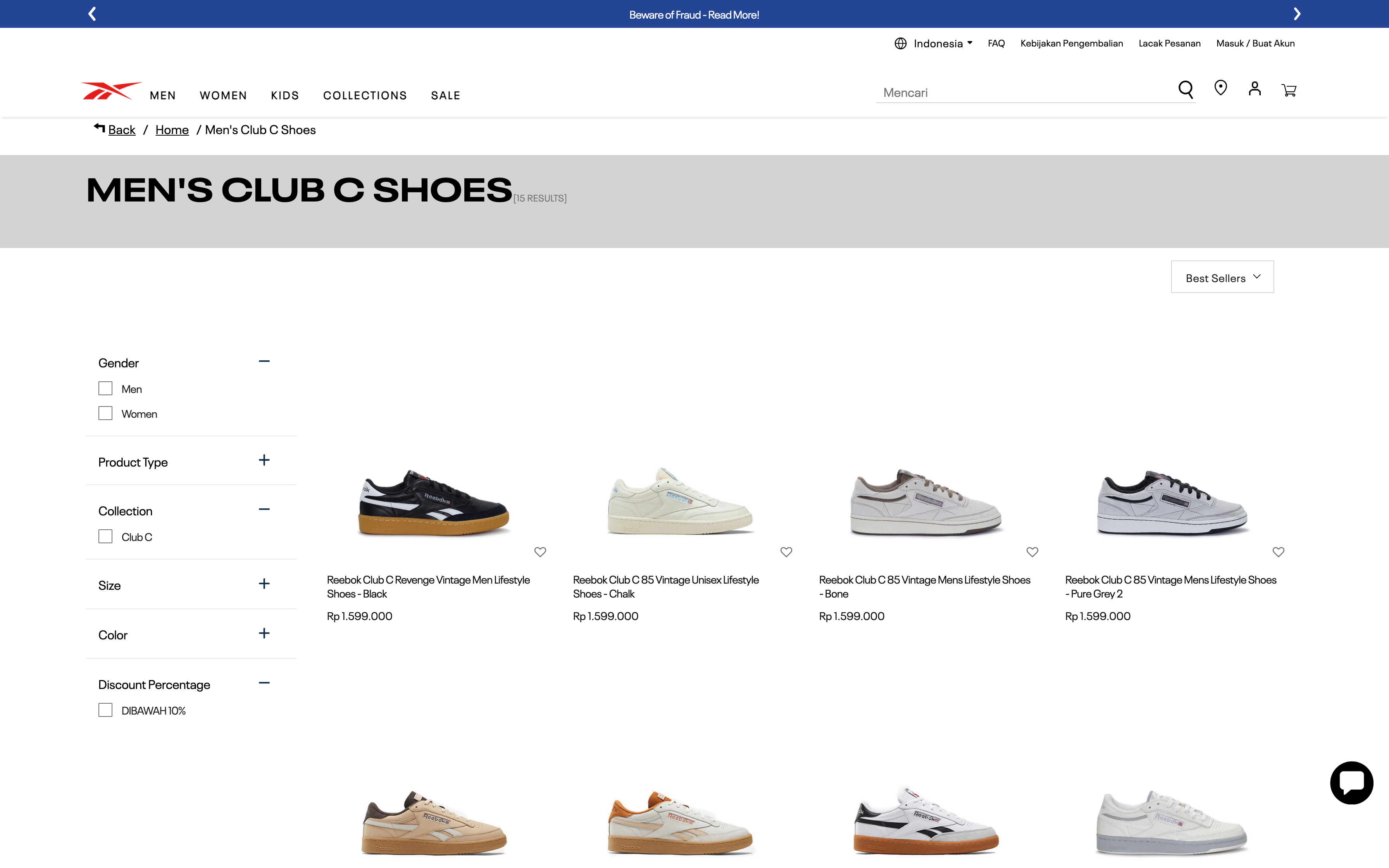 Premium Online Shopping Platform for Reebok Indonesia with Comprehensive Integrations