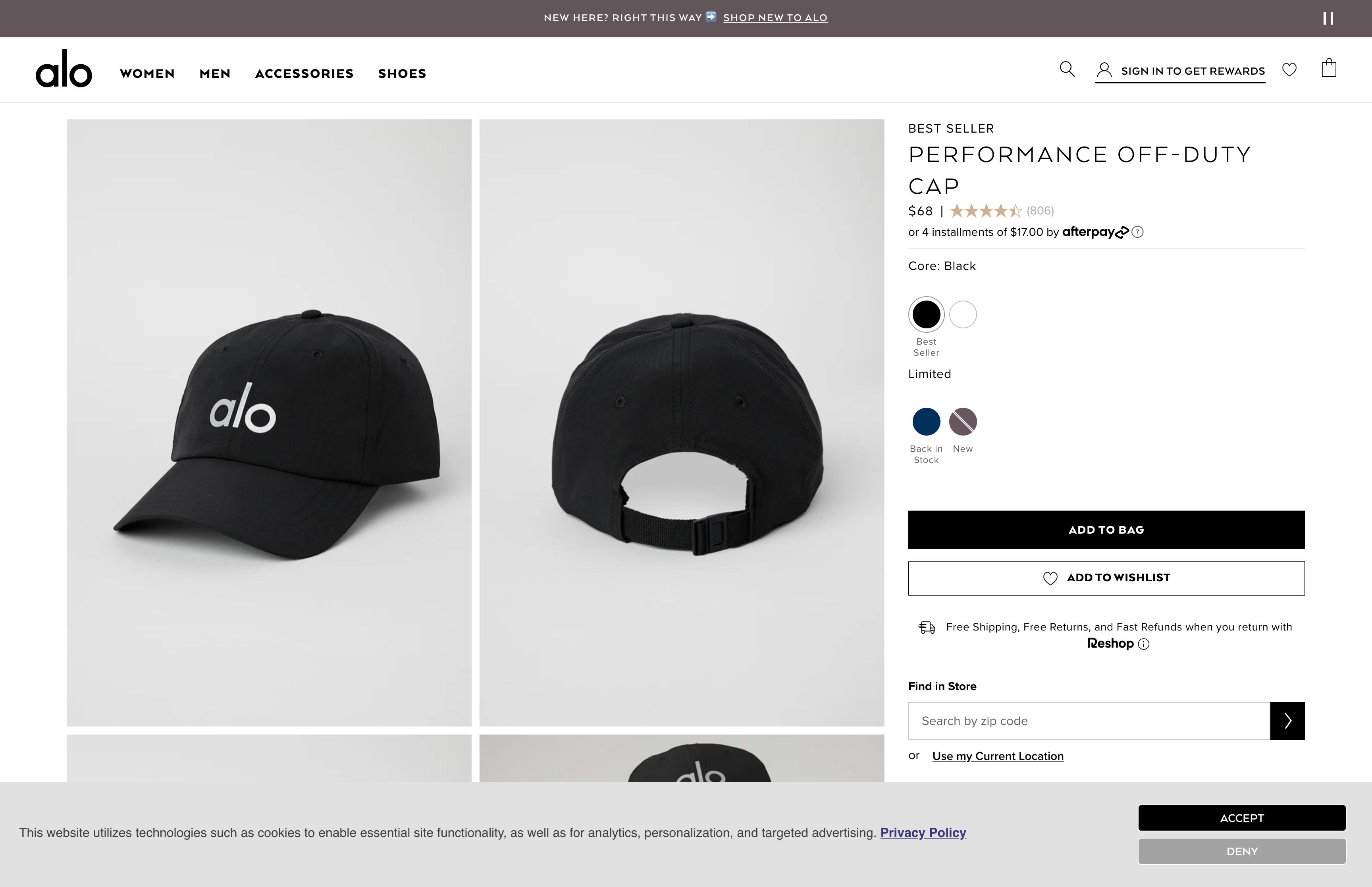 Shopify Trendy Fashion Aloyoga Websites By Grizify screenshot 4