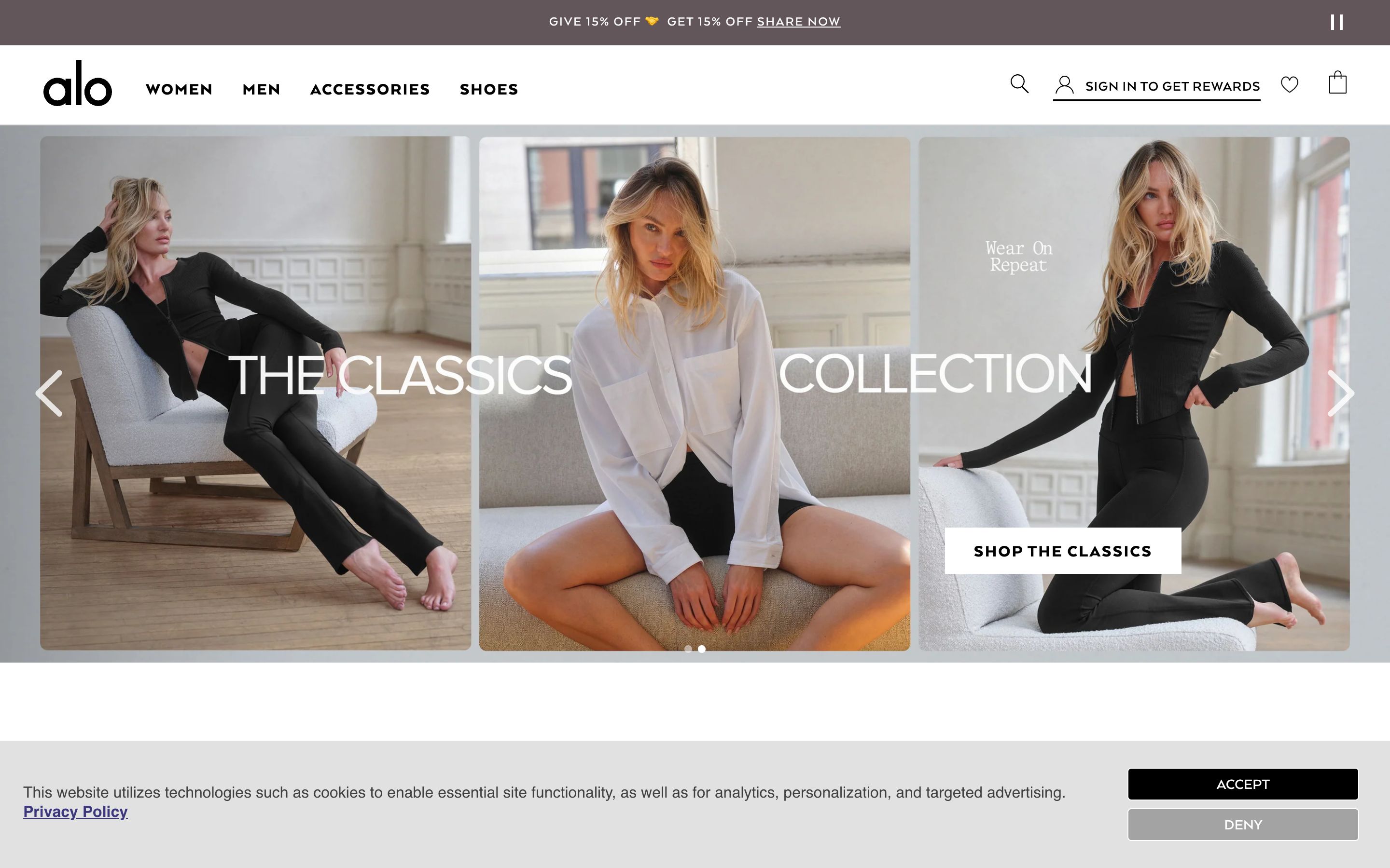 Shopify Trendy Fashion Aloyoga Websites By Grizify screenshot 6