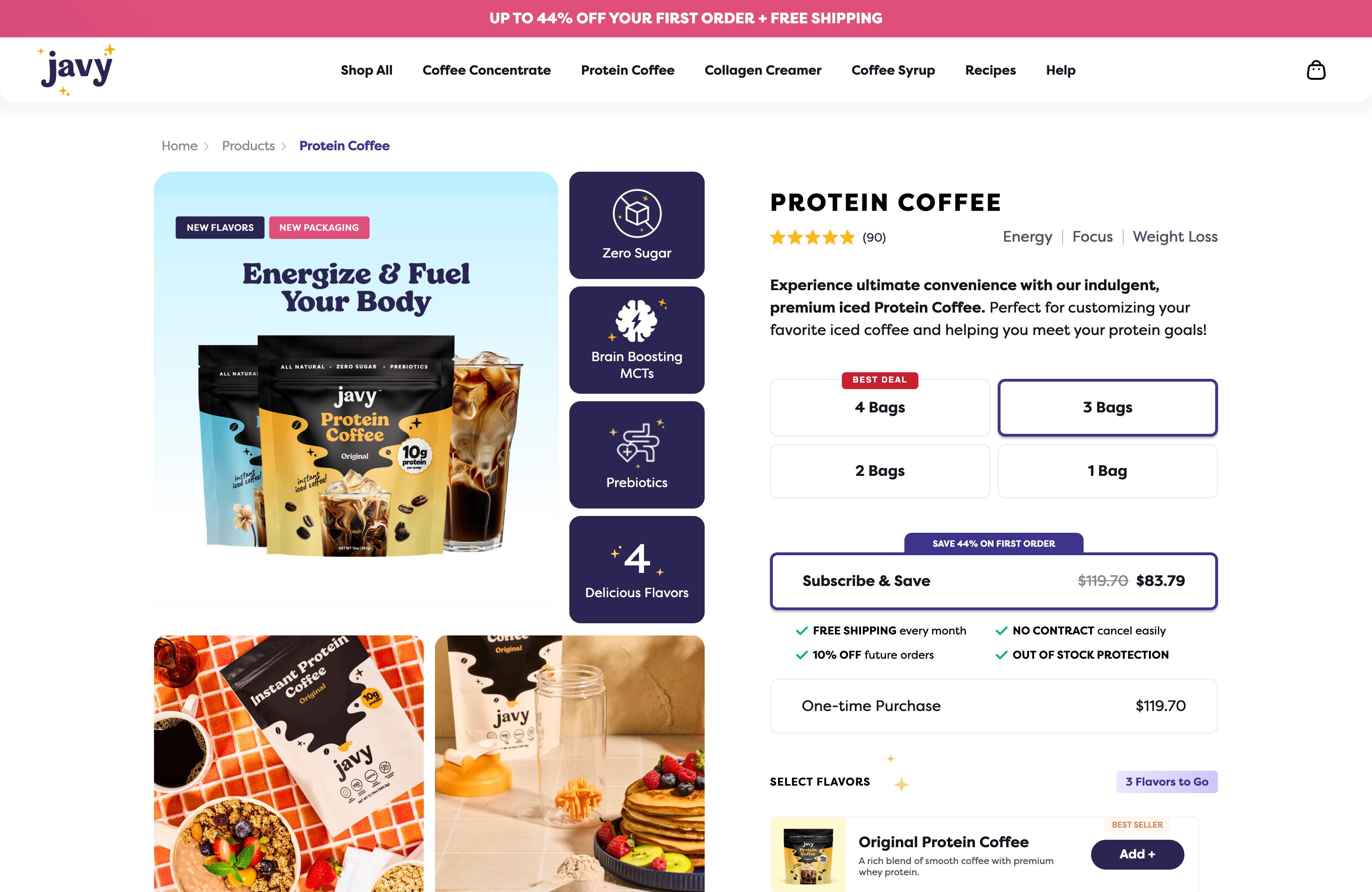 Javy Coffee - Theme Customization screenshot 2