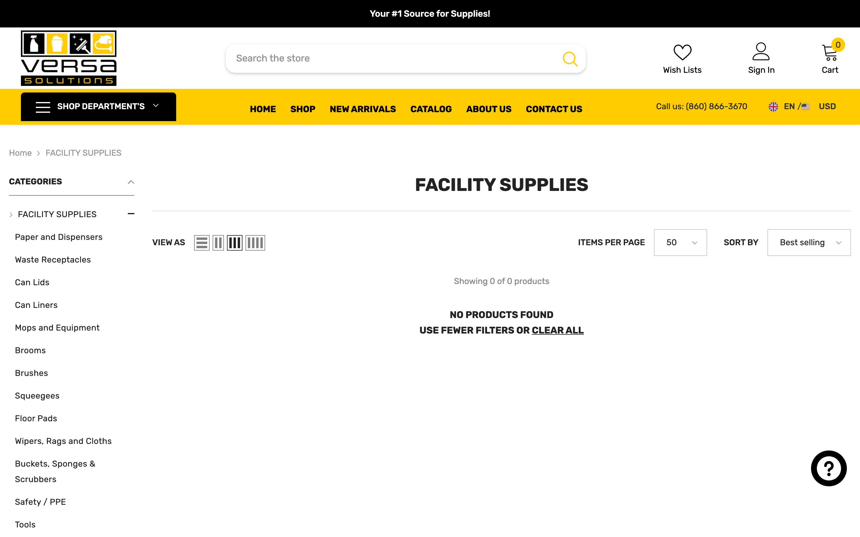 Full functional store for Facility Supplies screenshot 2