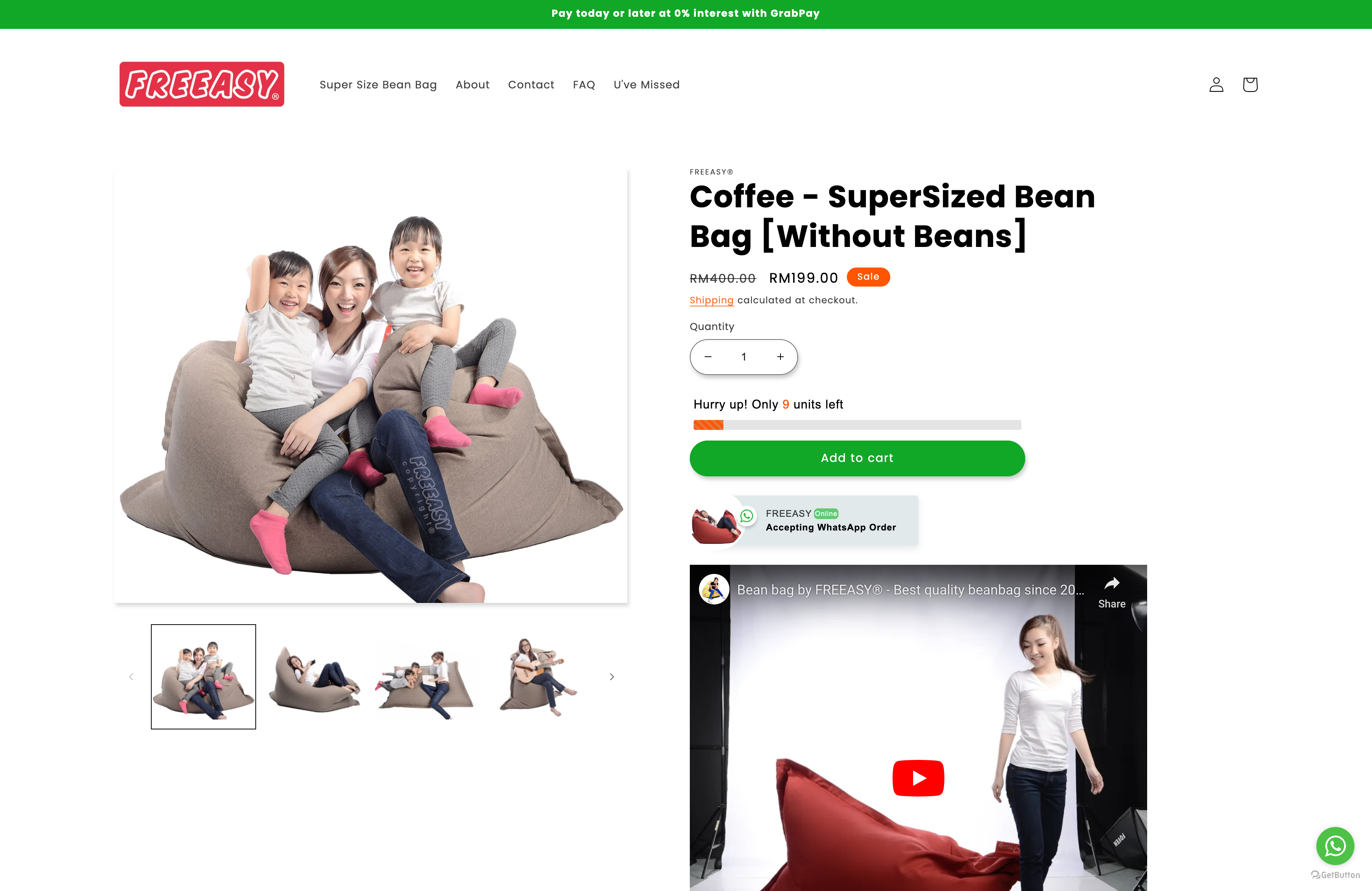 The 1st Bean Bag Brand in Malaysia Chose Our eCommerce Web Development screenshot 3