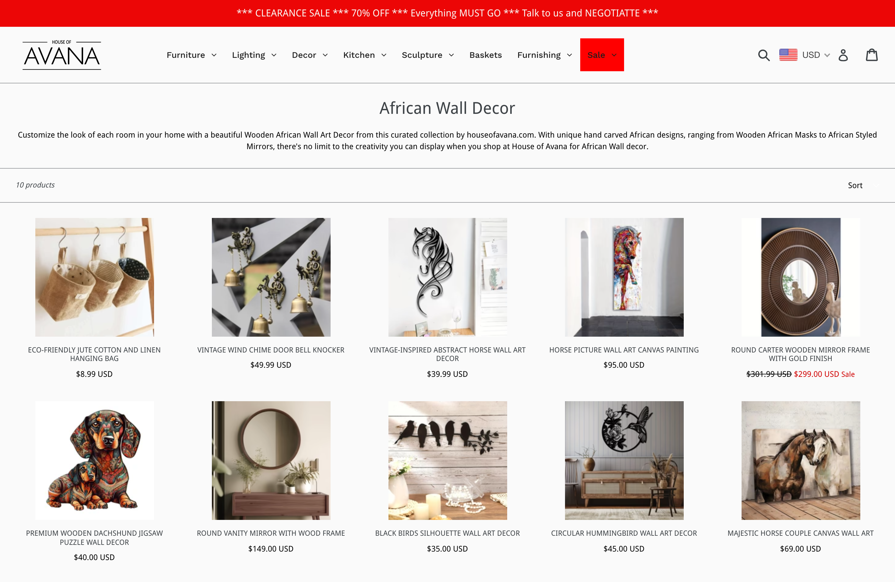 House of Avana - USA Based Home Decor Brand screenshot 2