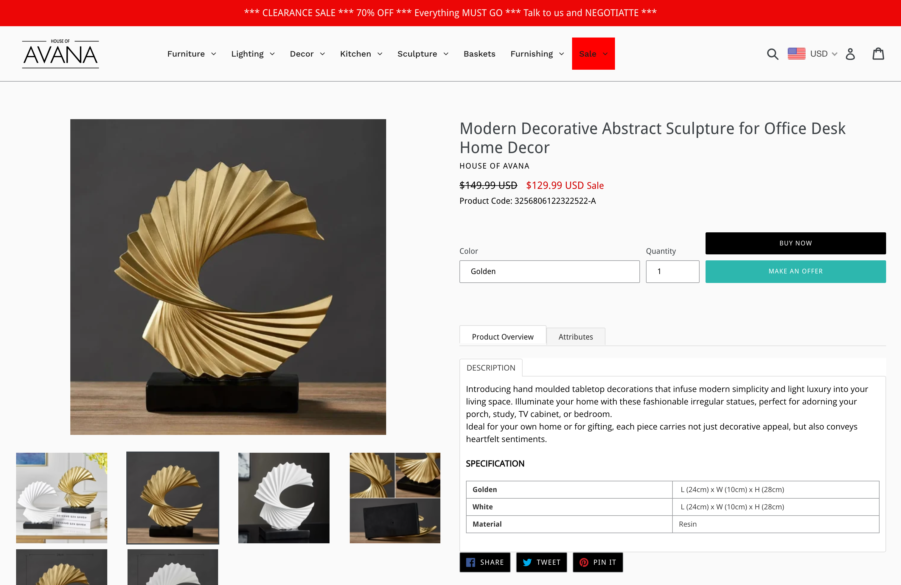 House of Avana - USA Based Home Decor Brand screenshot 5