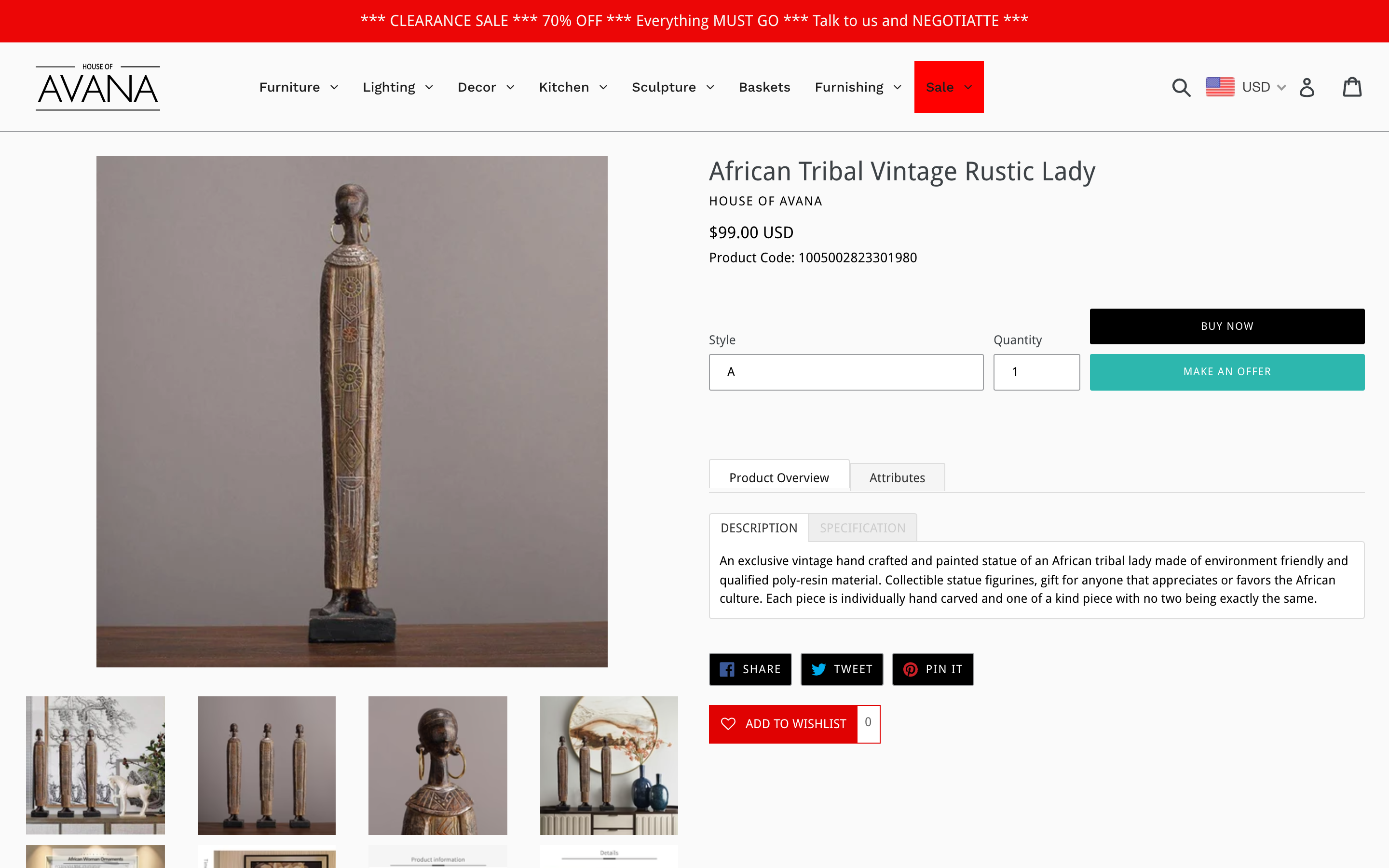 House of Avana - USA Based Home Decor Brand screenshot 6