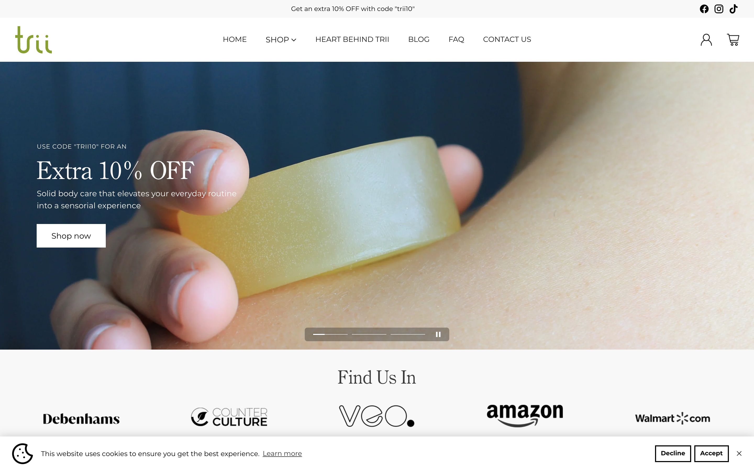Trii Website Migration and Shopify Store Build screenshot 6