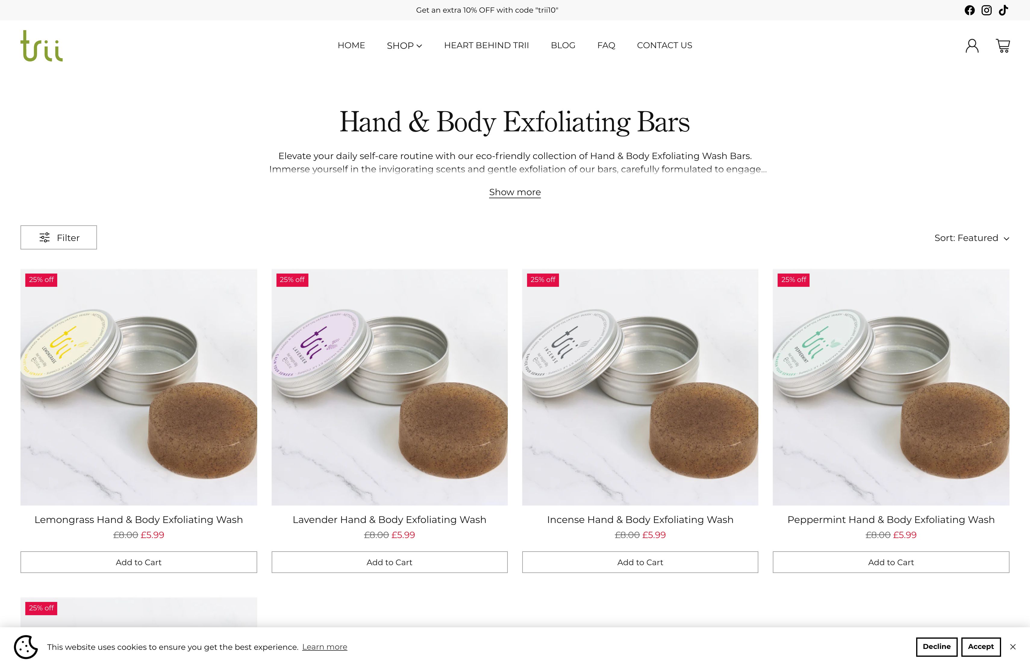 Trii Website Migration and Shopify Store Build screenshot 3