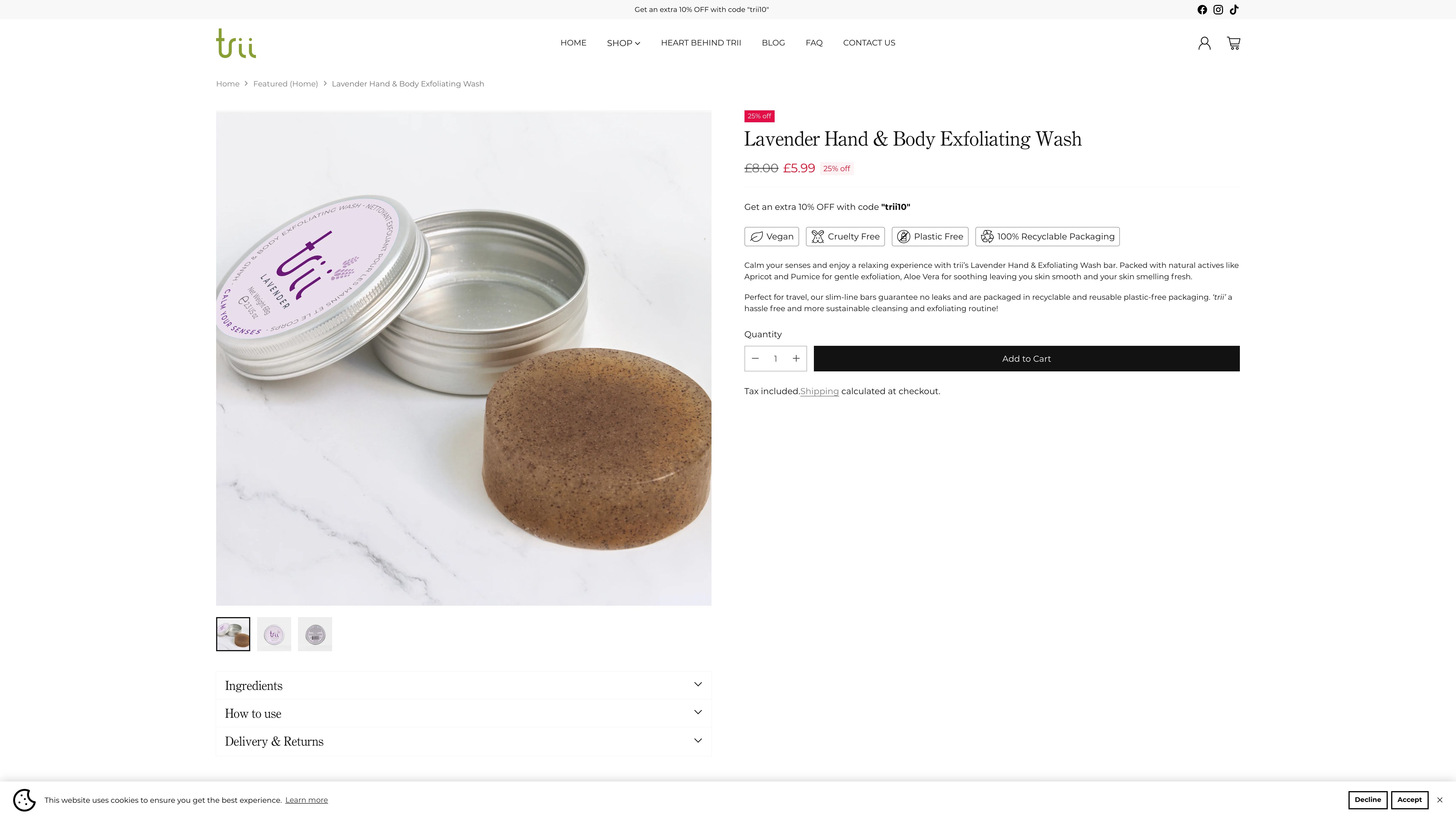 Trii Website Migration and Shopify Store Build screenshot 5