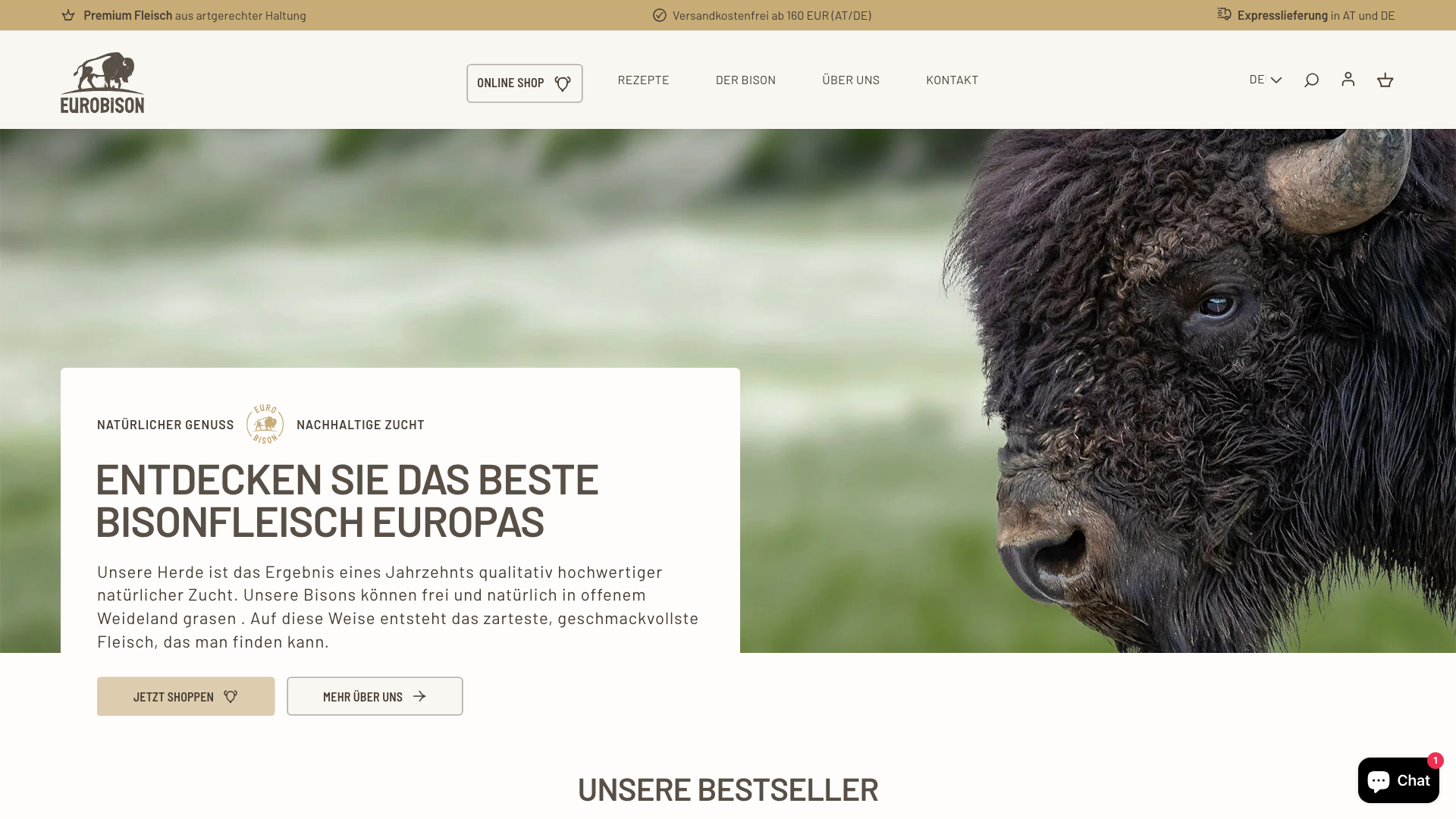 Eurobison - Premium Bisonfleisch