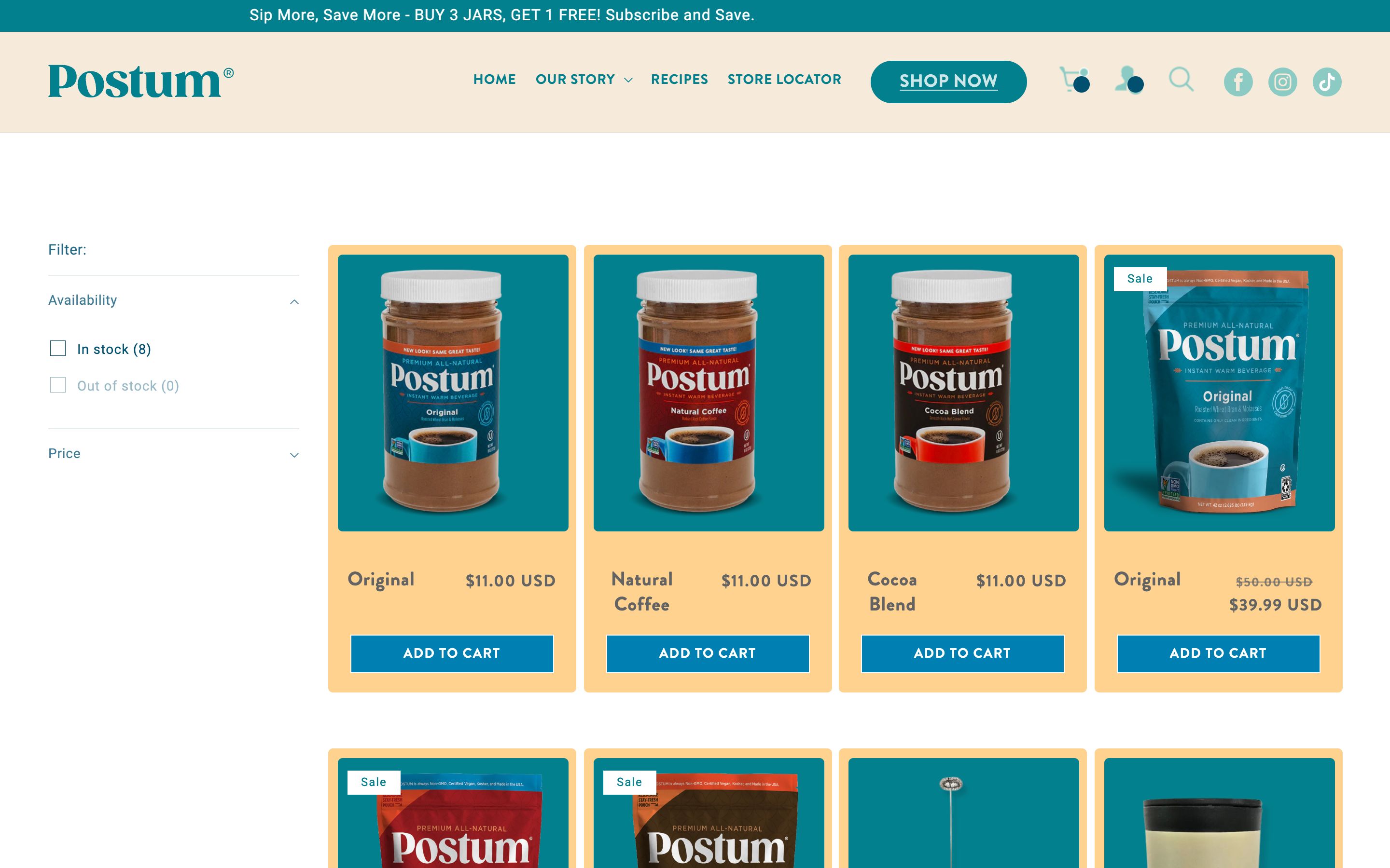 Postum Beverage screenshot