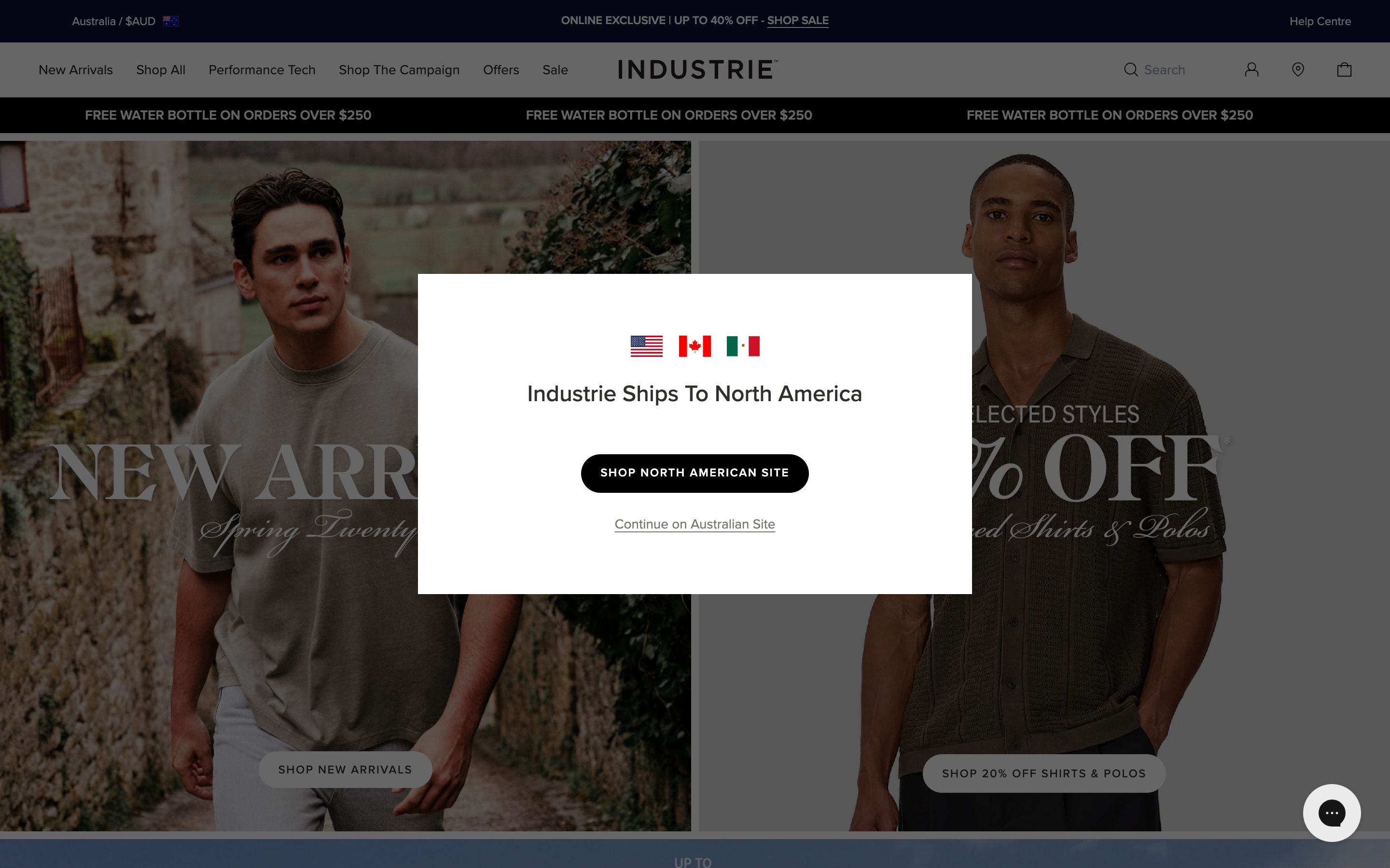 Industrie Clothing Site Optimisation screenshot