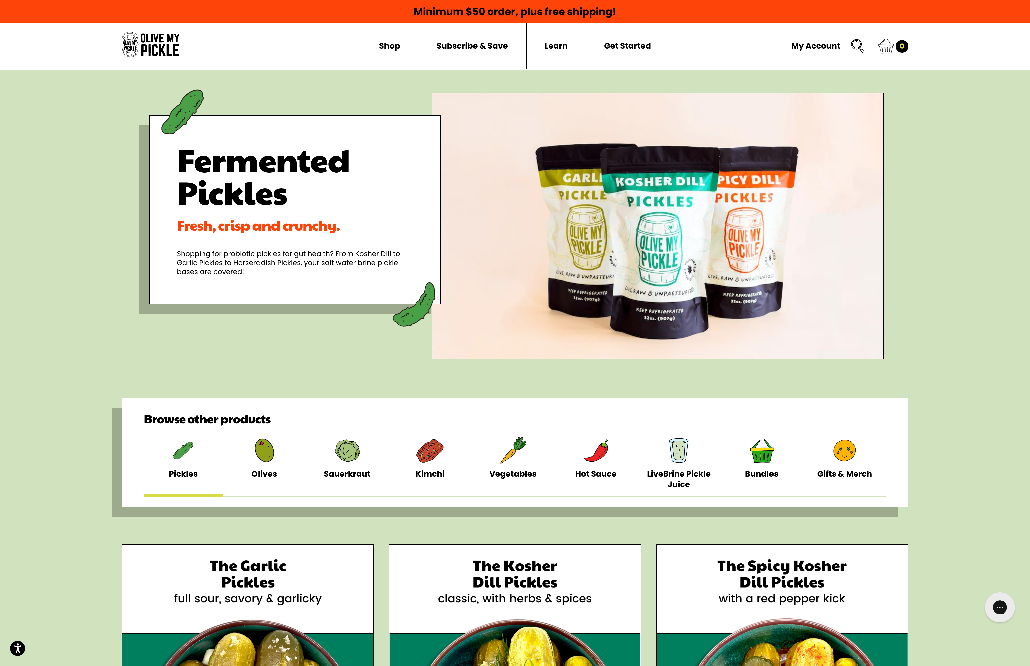 Olive My Pickle New Website Launch screenshot 2
