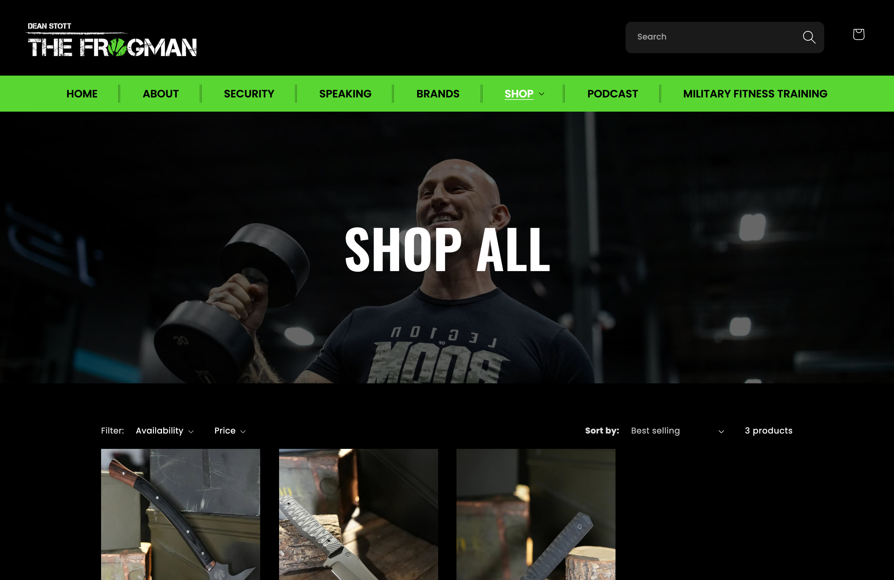 Dean & Alana Stott - Personal Brand Shopify Sites screenshot