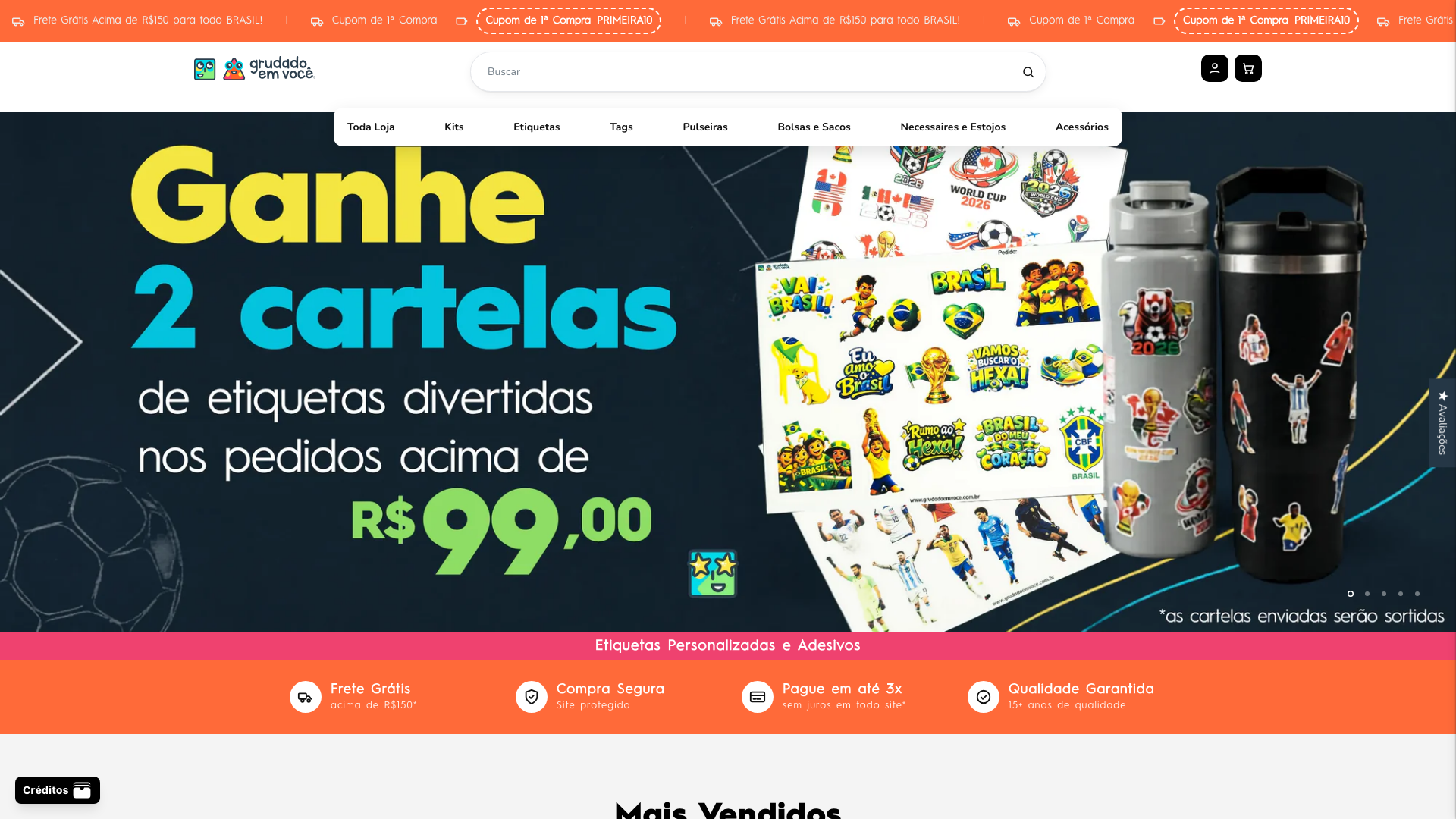 Grudado em Você - Maior do Brasil em Itens Personalizados Escolares