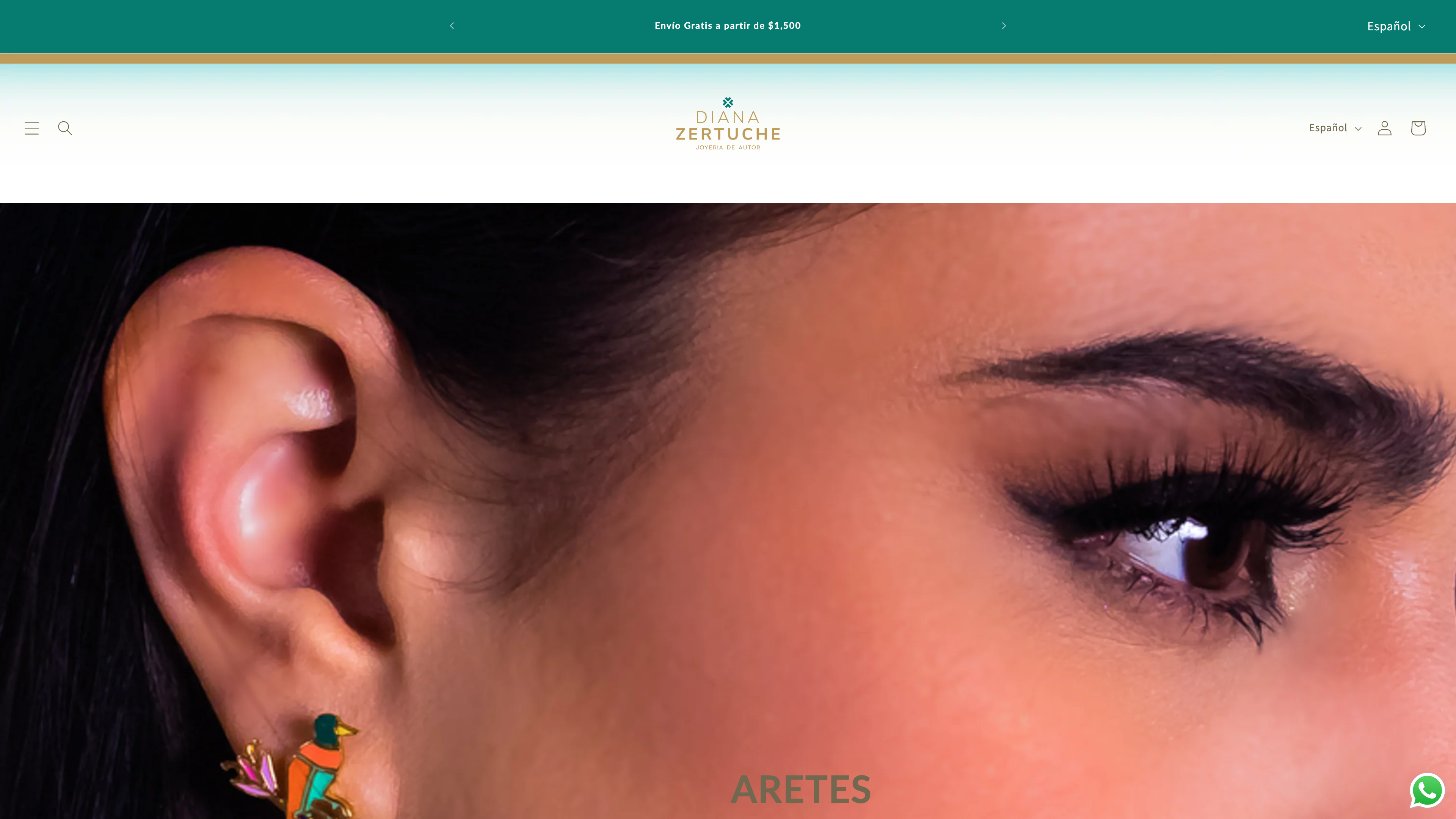 Diana Zertuche joyería de autor screenshot 2